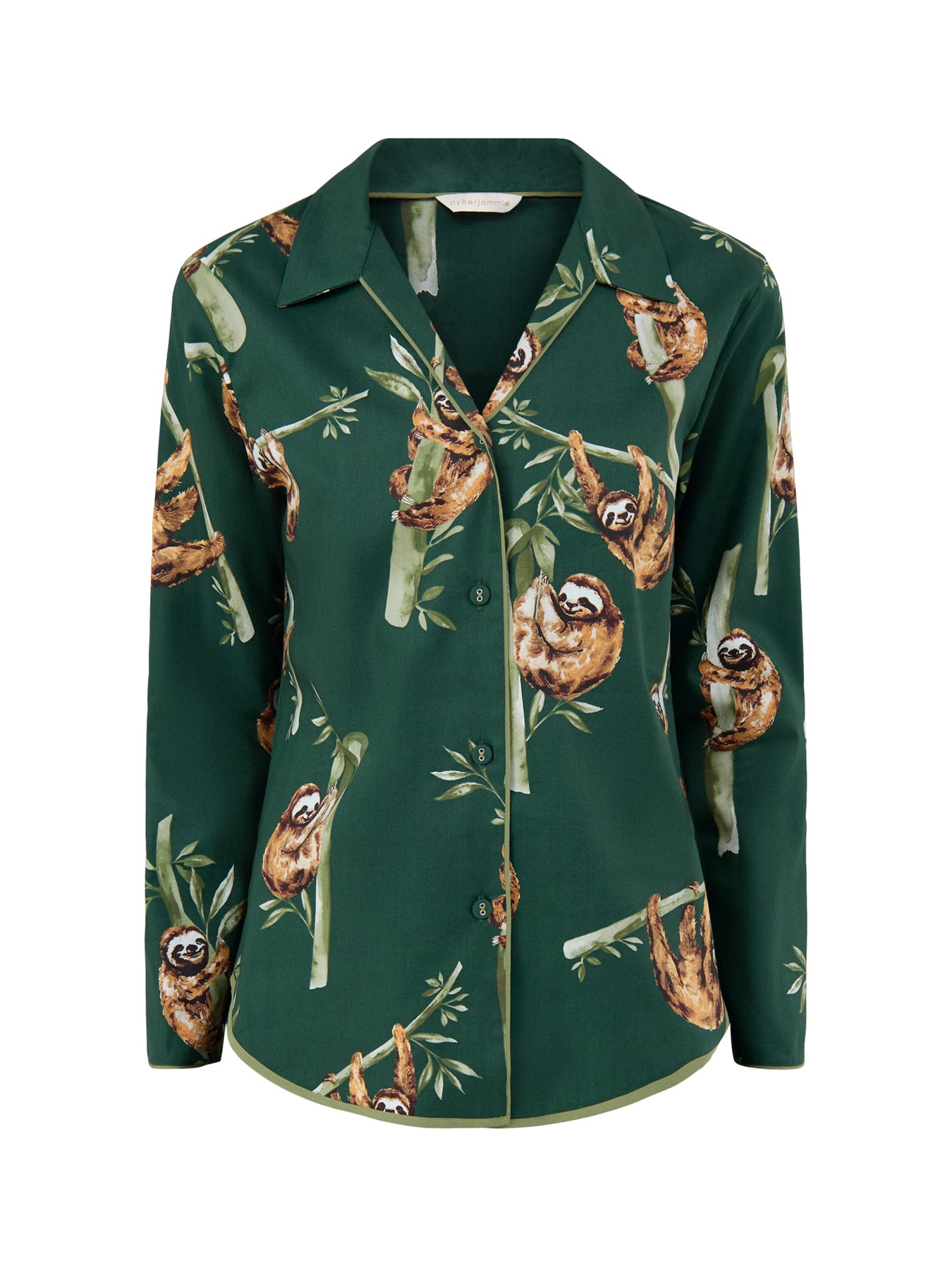 Sloth Print Pyjama Top