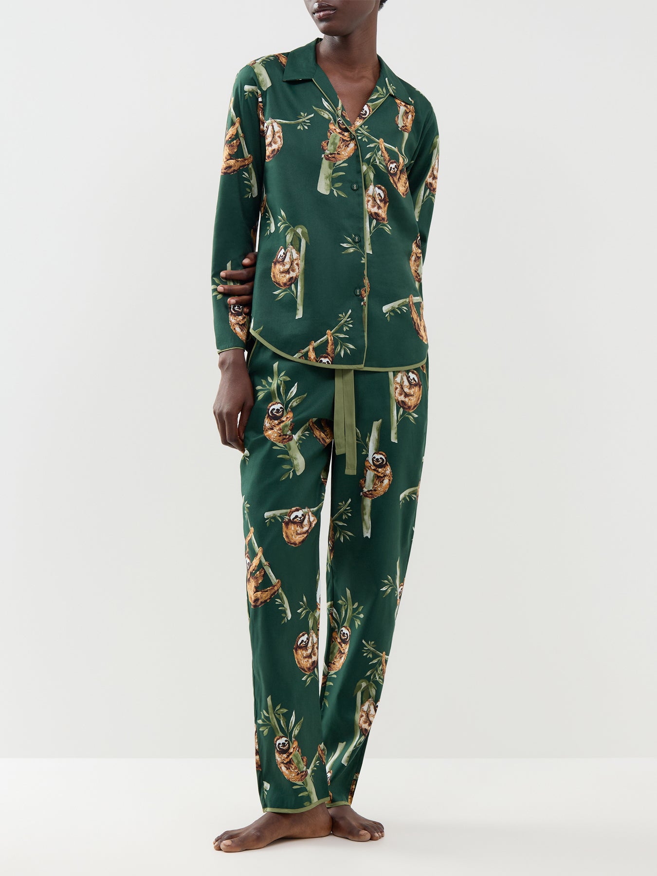 Sloth Print Pyjama Bottoms
