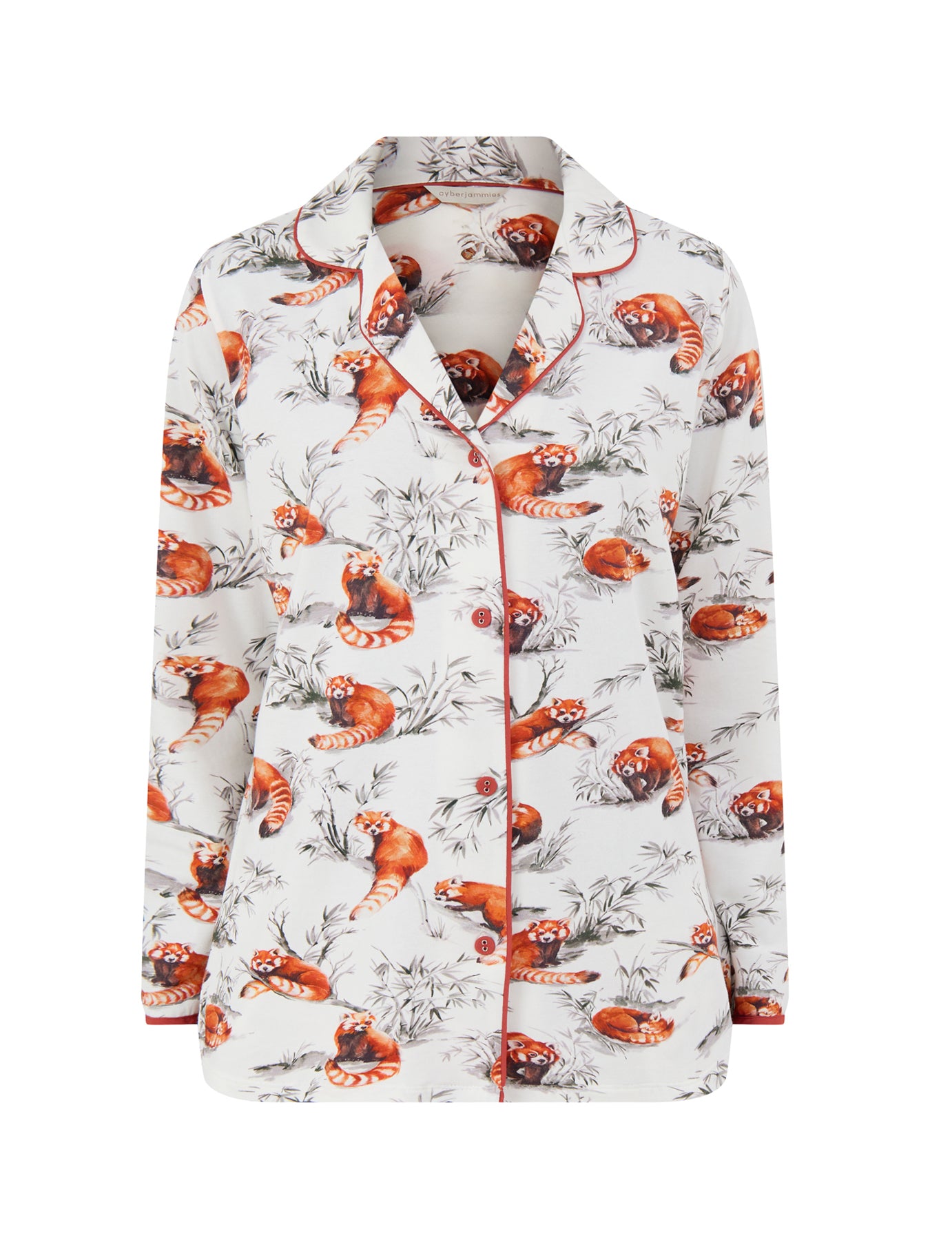Fox Print Jersey Pyjama Top