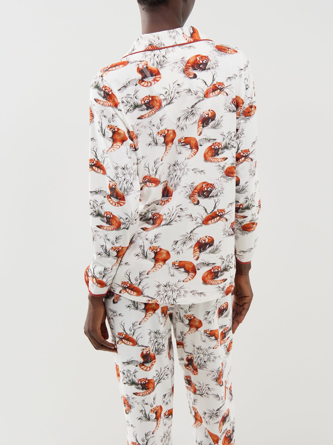 Fox Print Jersey Pyjama Top