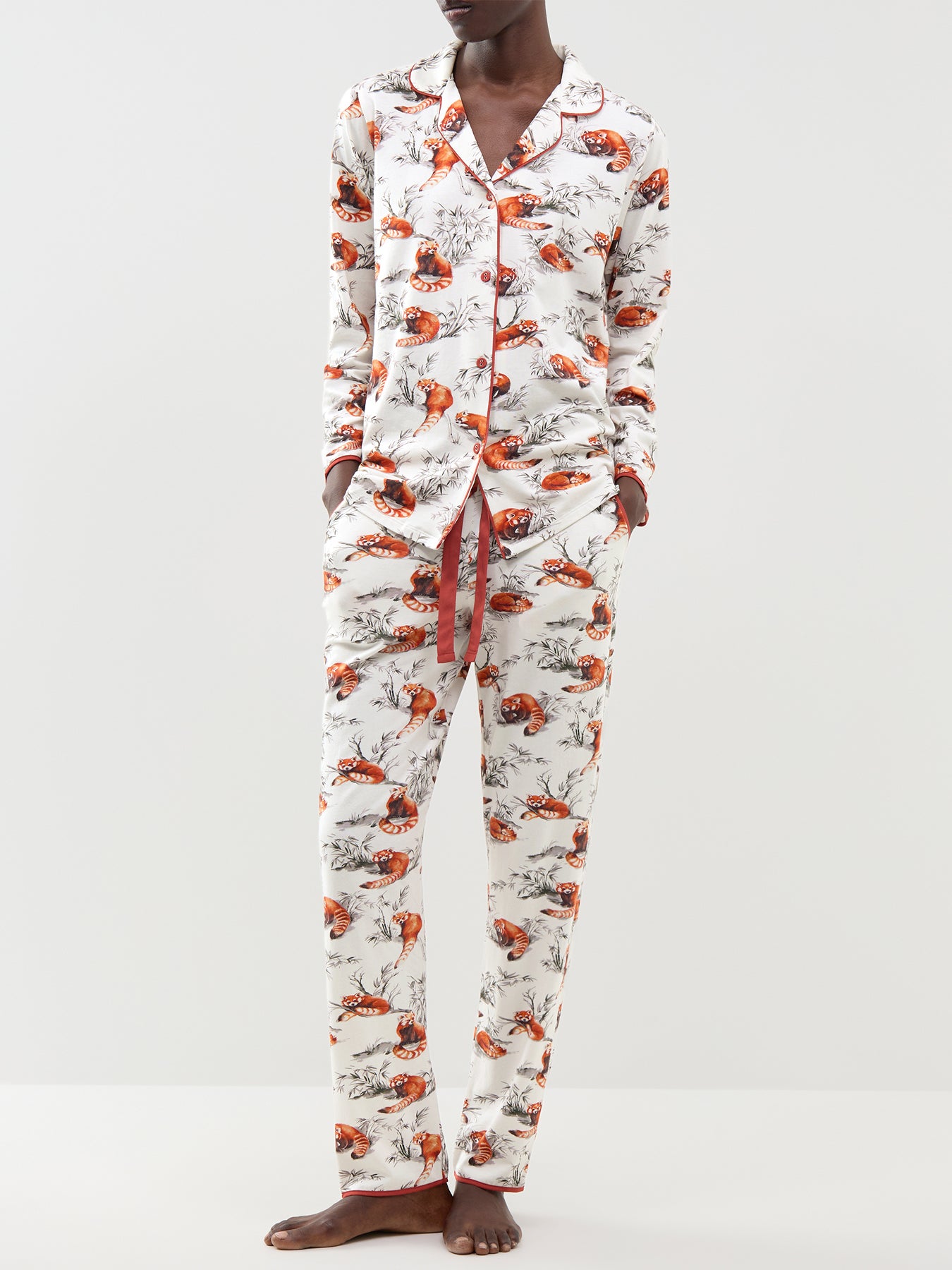 Fox Print Jersey Pyjama Bottoms