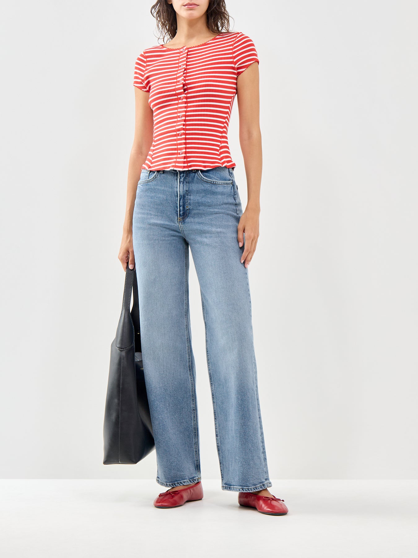 Most Wanted Striped Cardigan Red