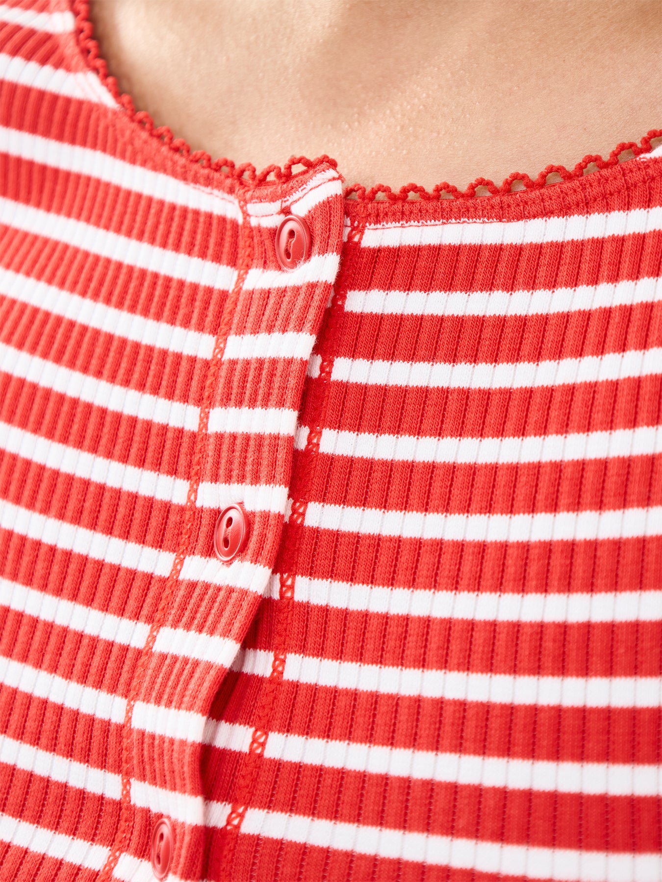 Most Wanted Striped Cardigan Red