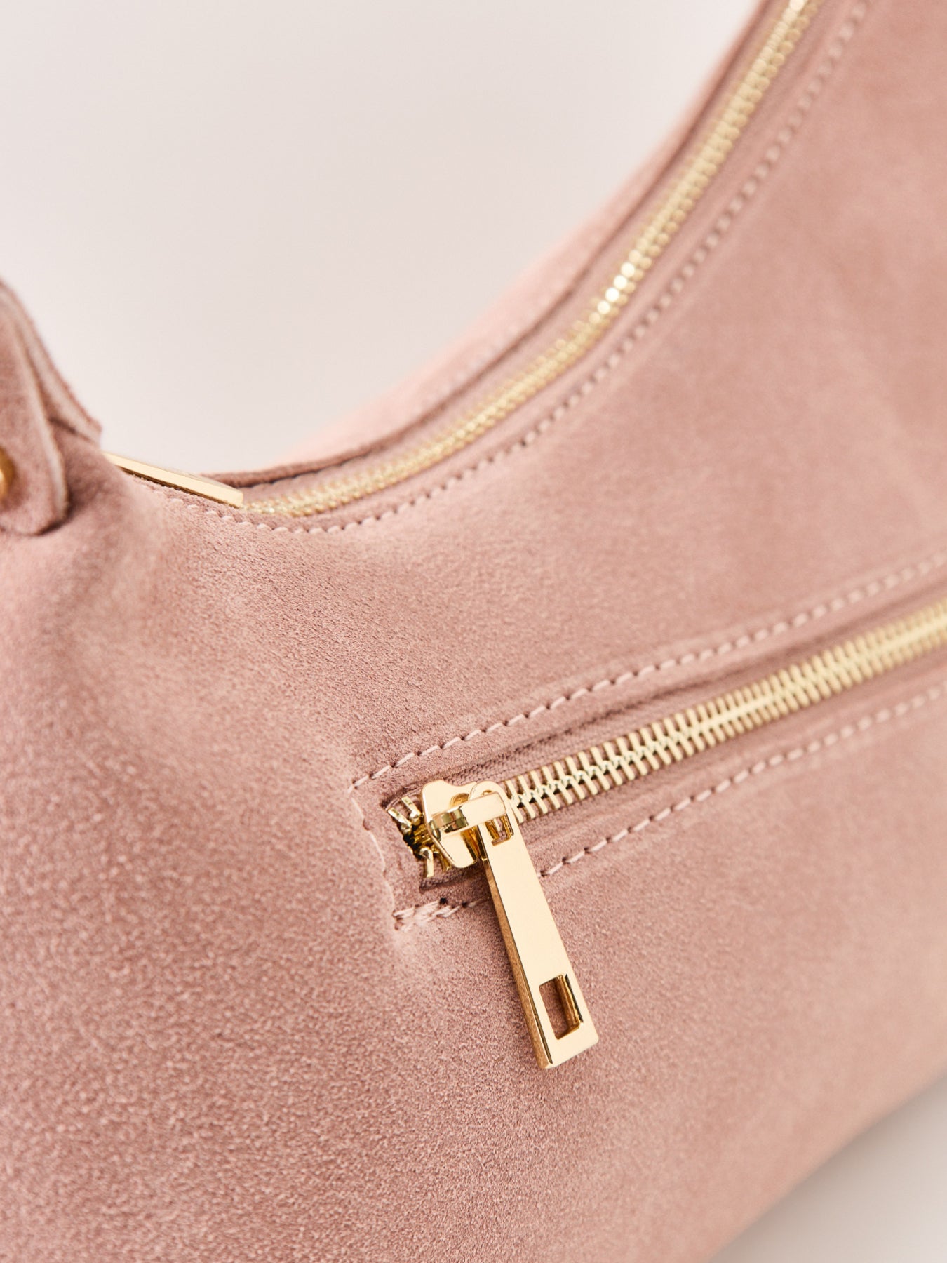 Marley Braid Suede Shoulder Bag Pink