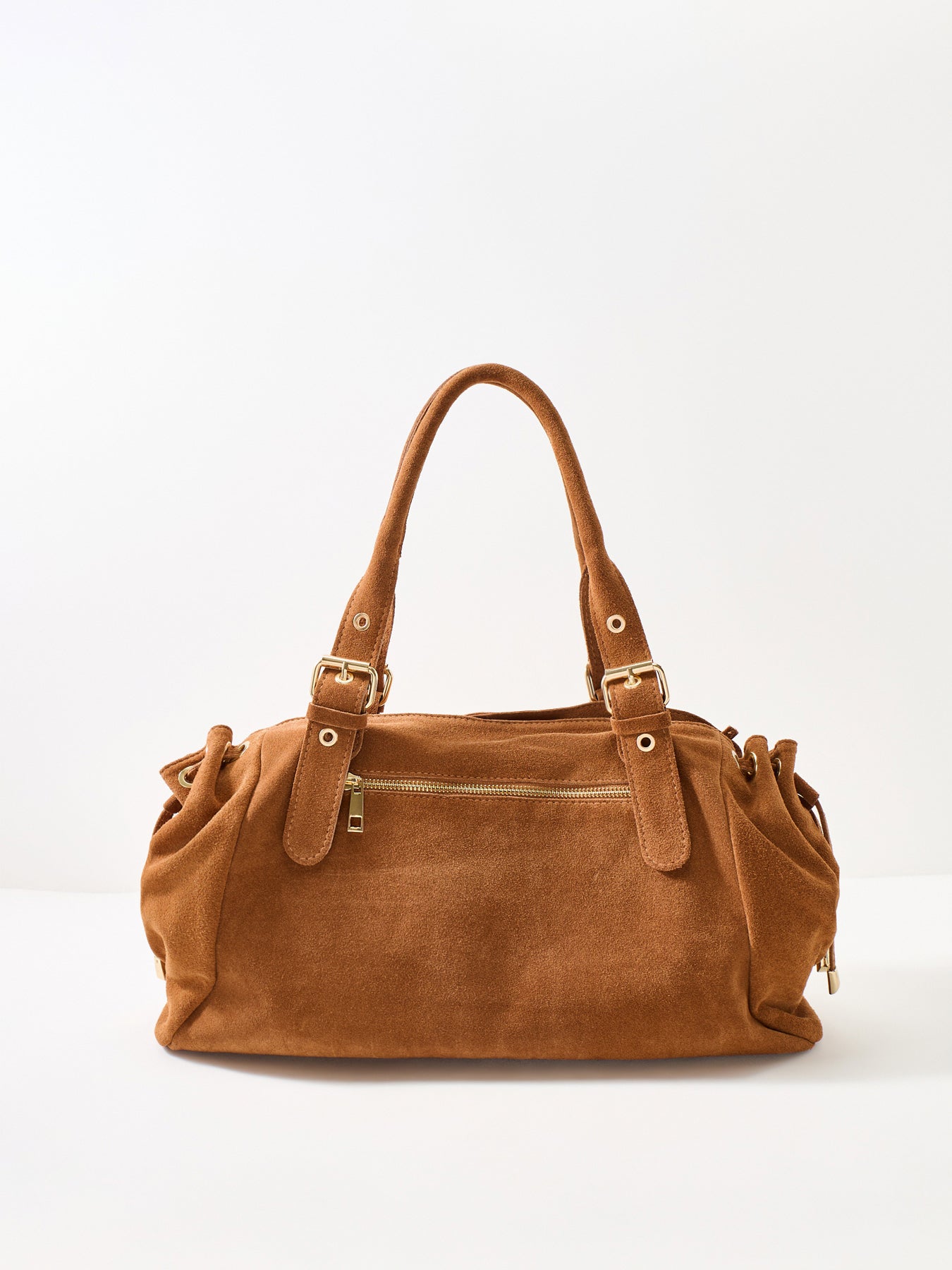 Beltra Big Suede Tote Bag Tan