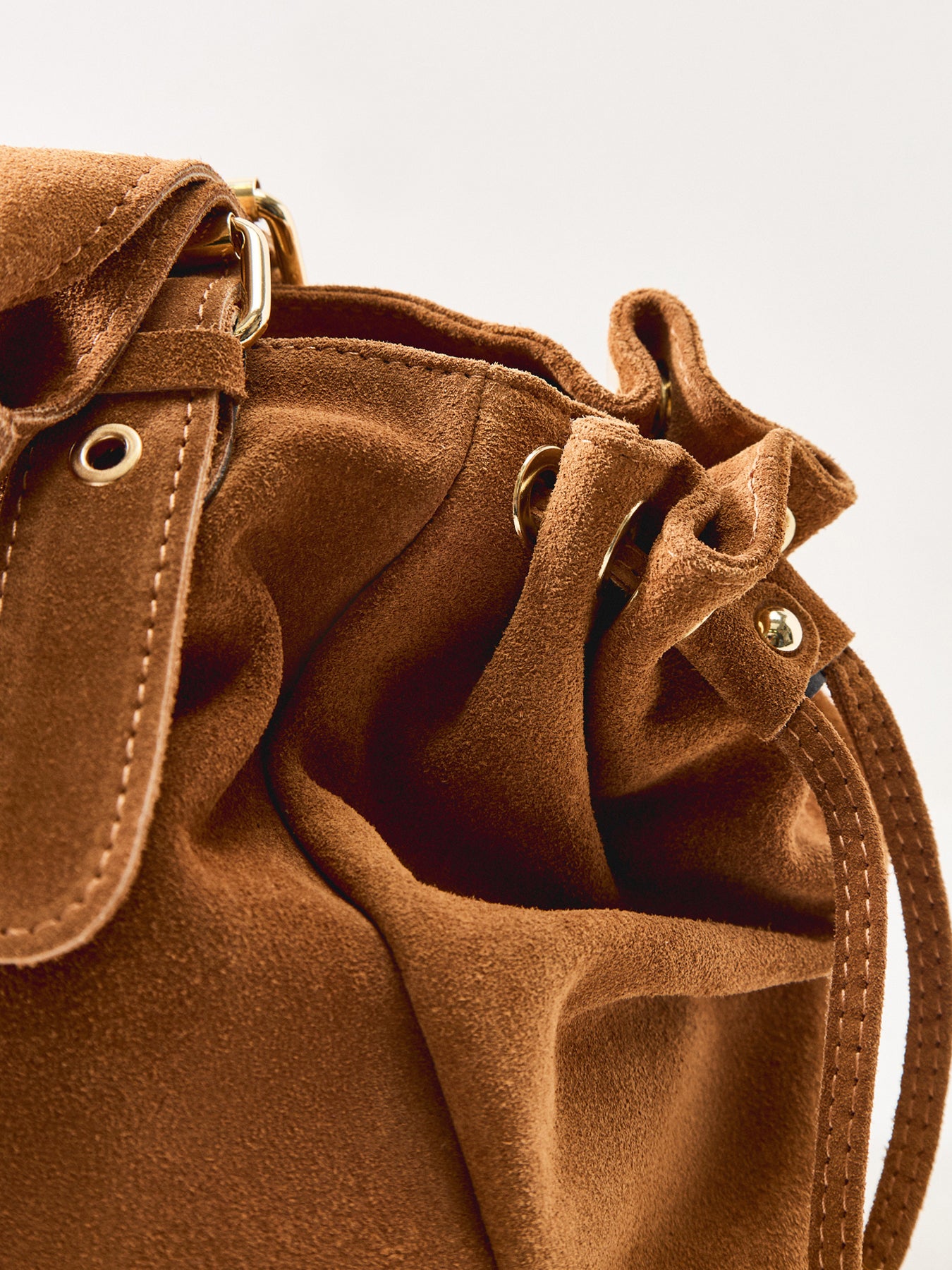Beltra Big Suede Tote Bag Tan