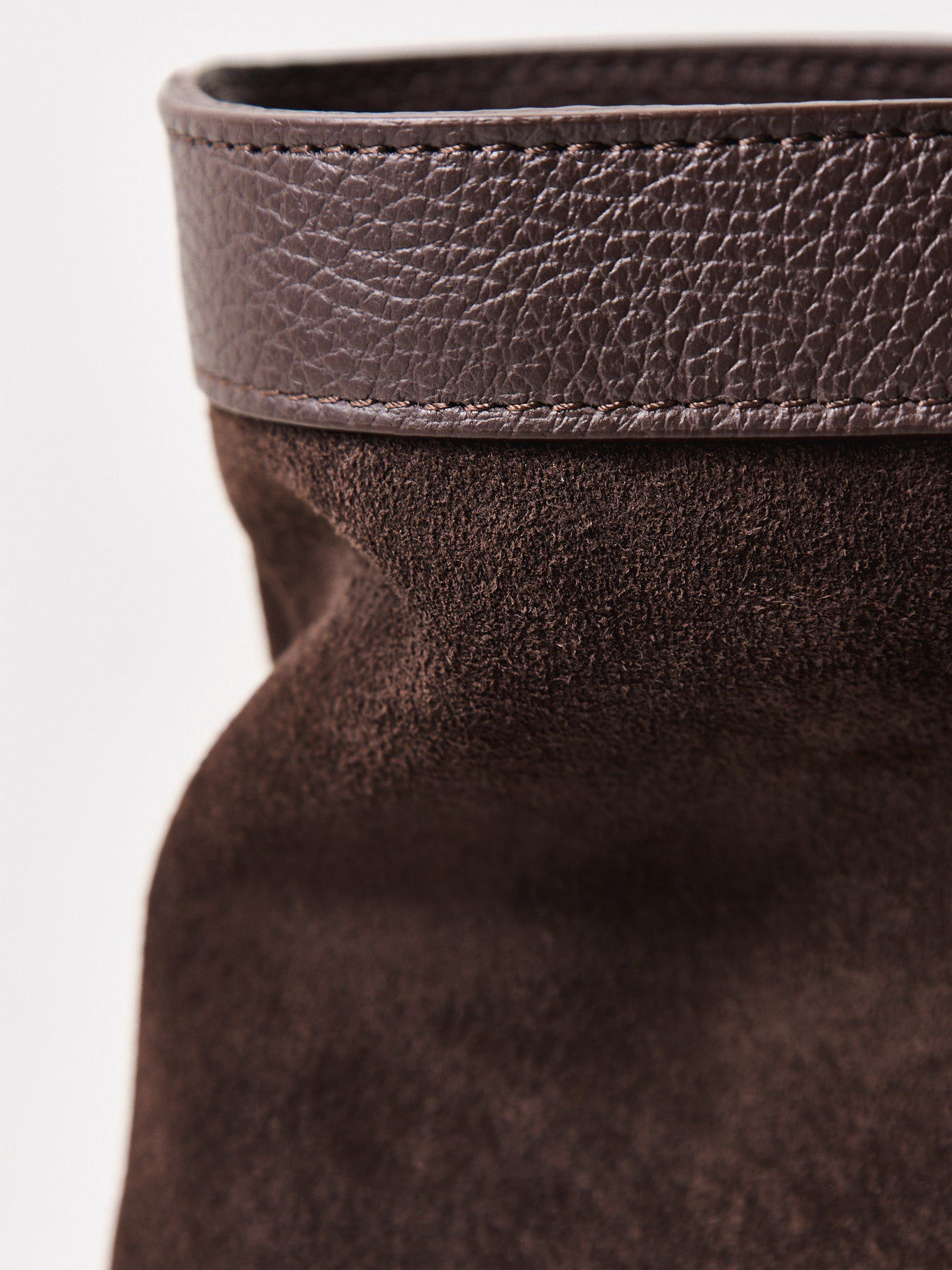 Vieras Suede Tote Bag Brown