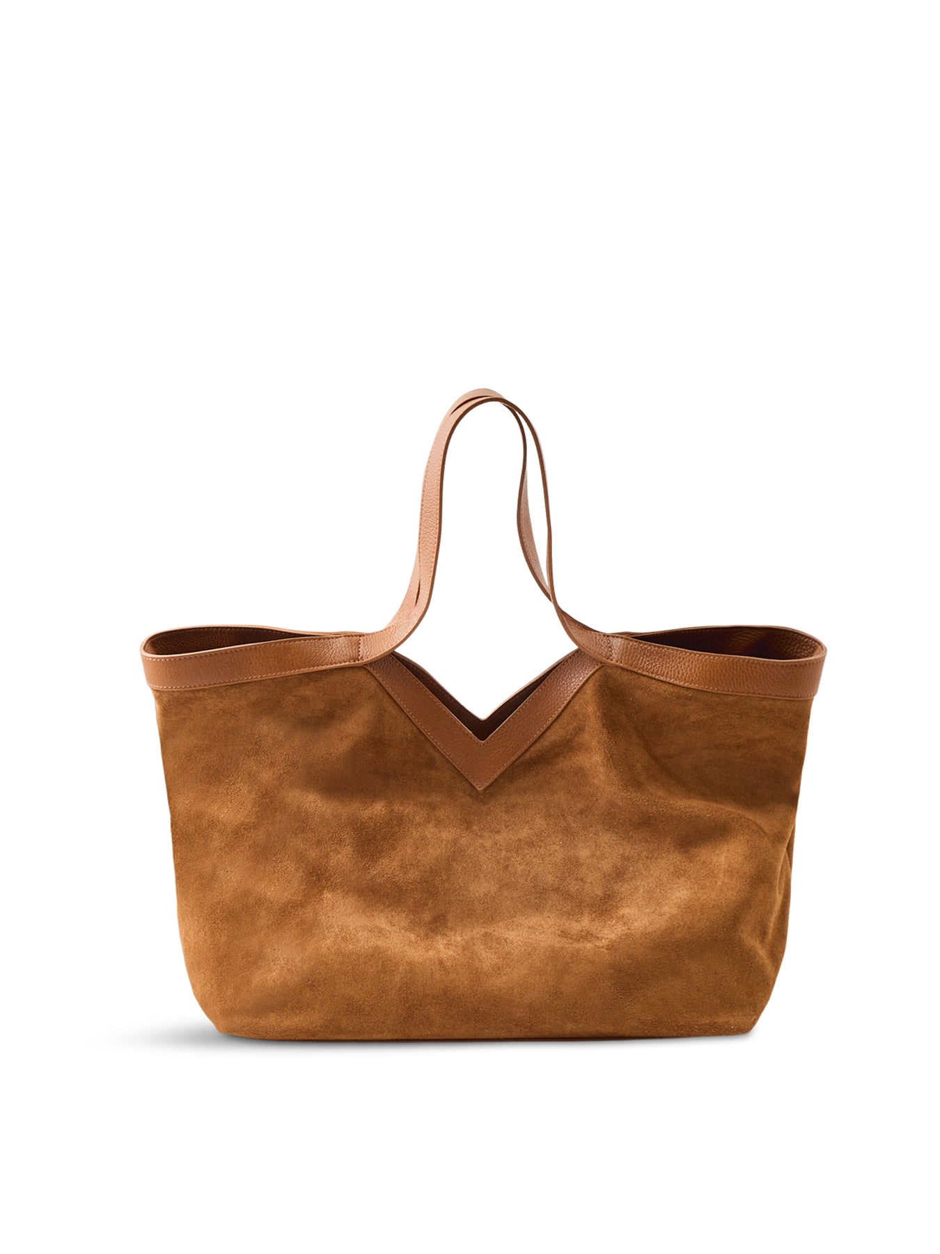 Vieras Suede Tote Bag Tan