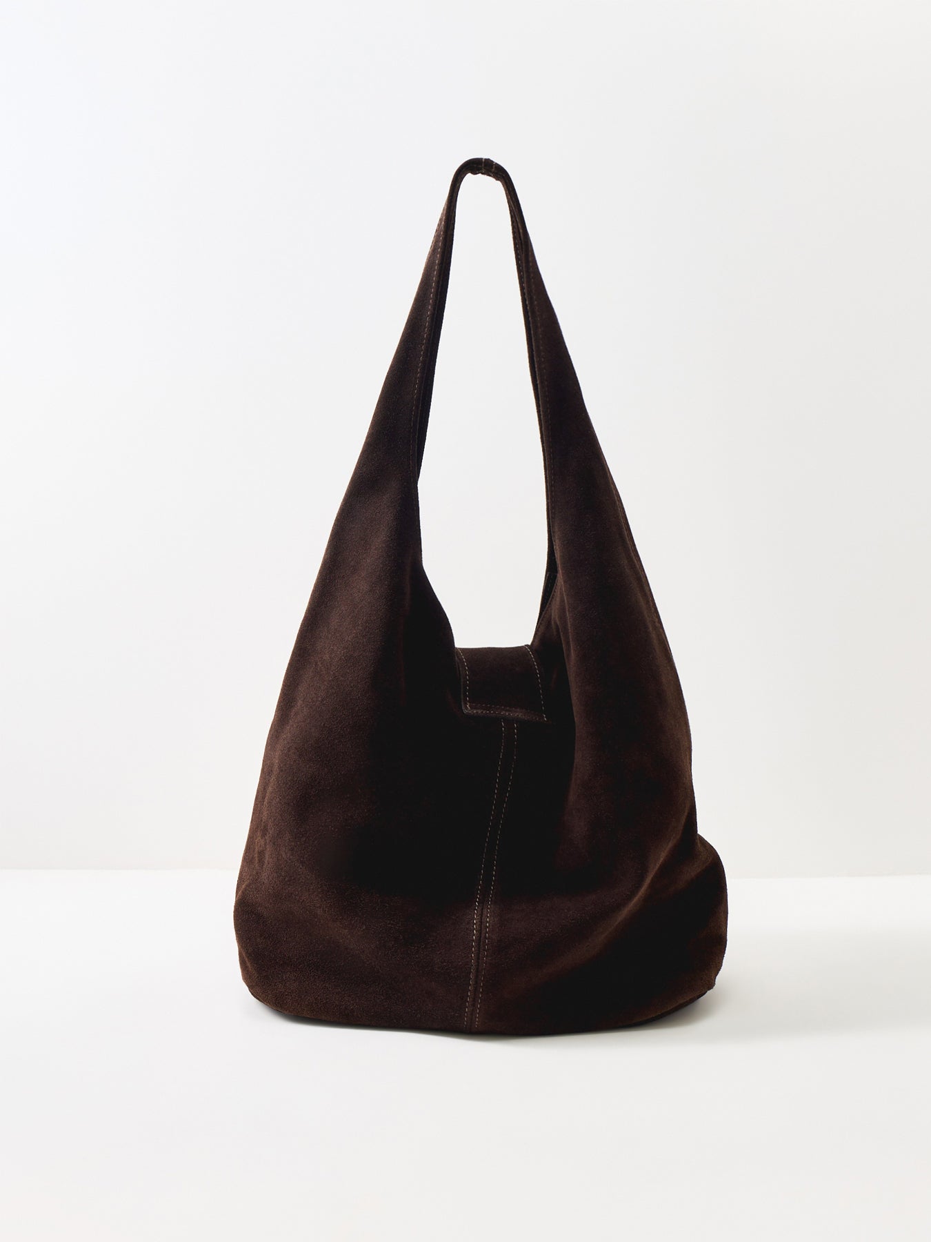 Sacca Vea Suede Tote Bag Brown