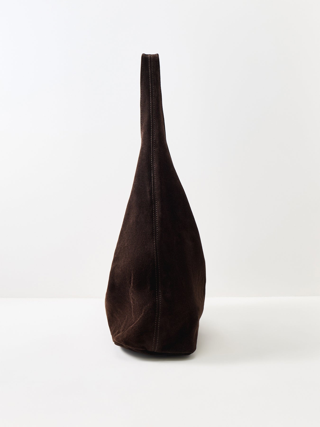 Sacca Vea Suede Tote Bag Brown