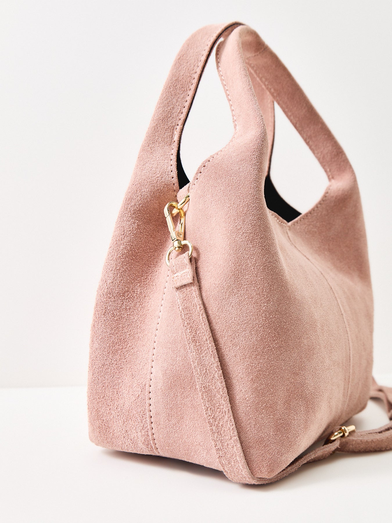 Avera Suede Shoulder Bag Pink