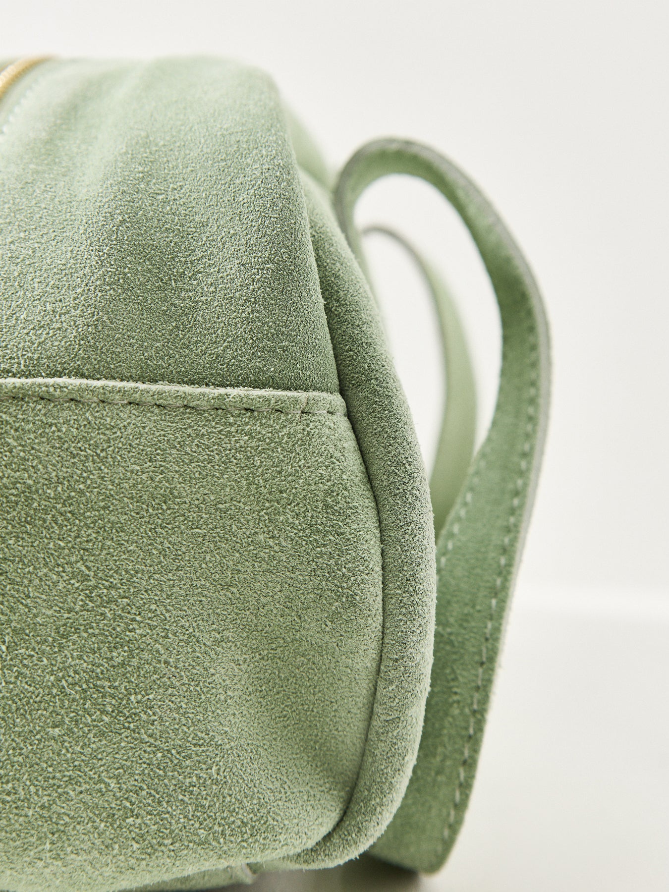 Manny Suede Tote Bag Green