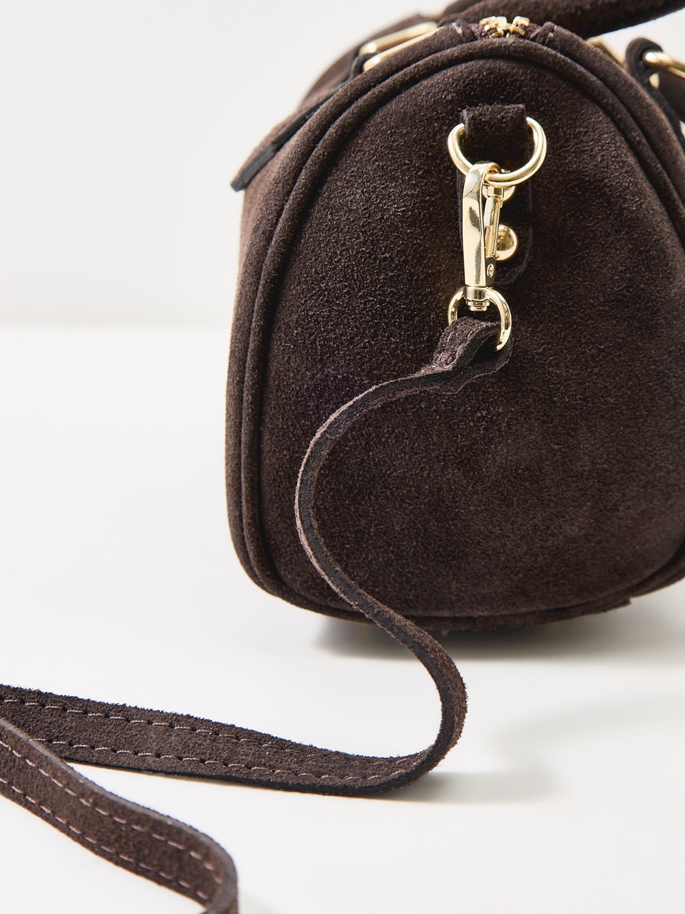 Novo Small Suede Tote Bag Brown
