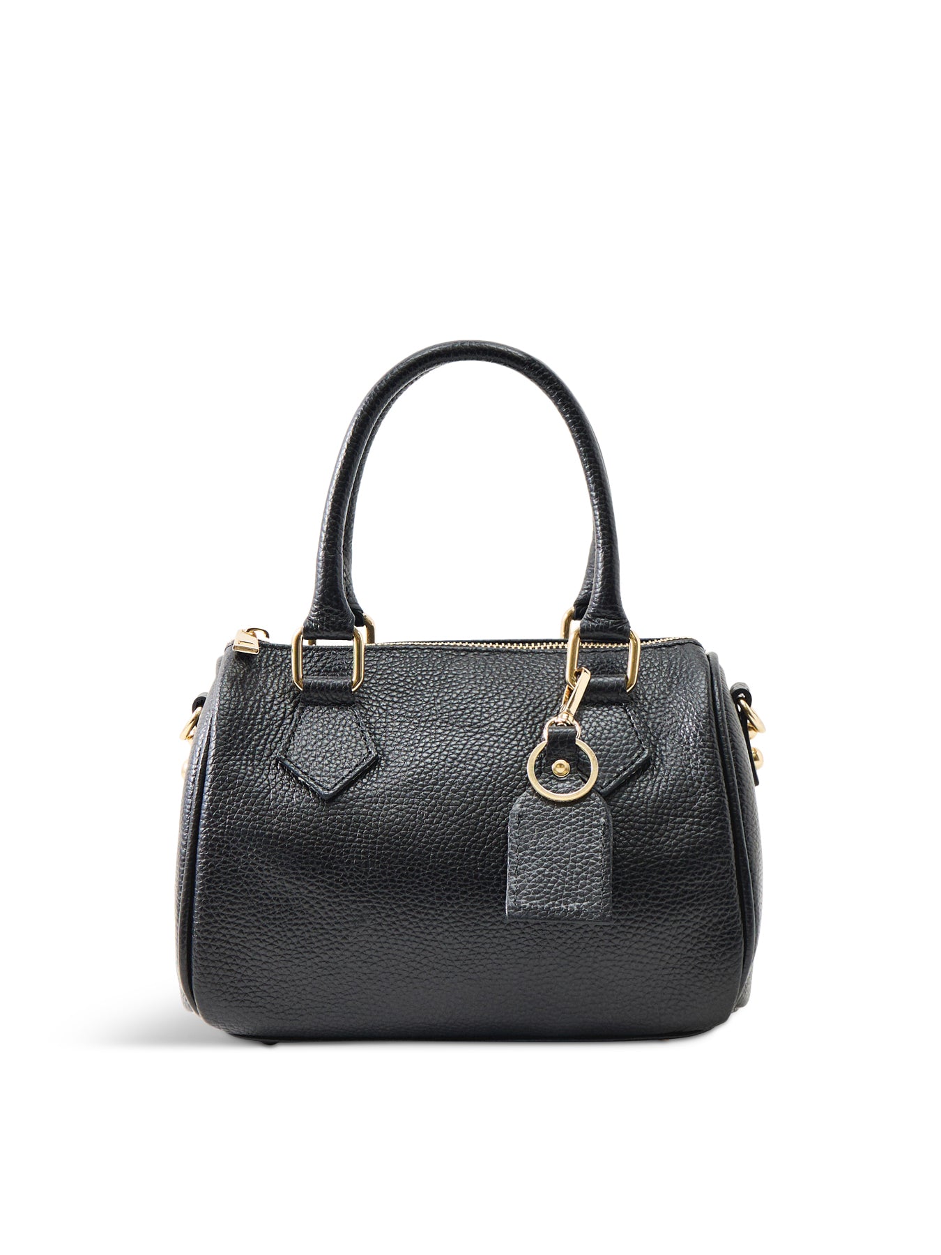 Borsa Art Bauletto Novo Small Leather Tote Bag Black
