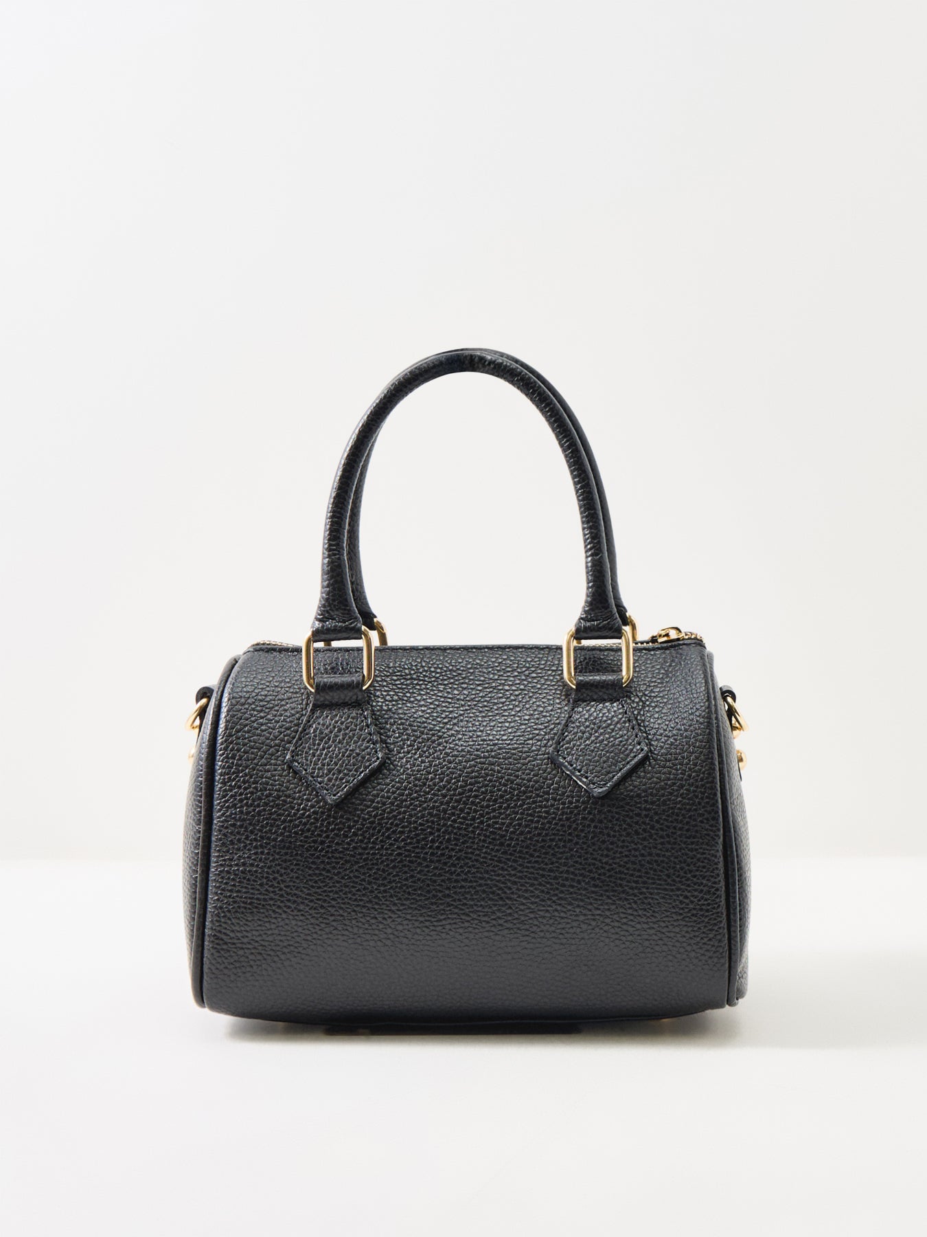 Borsa Art Bauletto Novo Small Leather Tote Bag Black