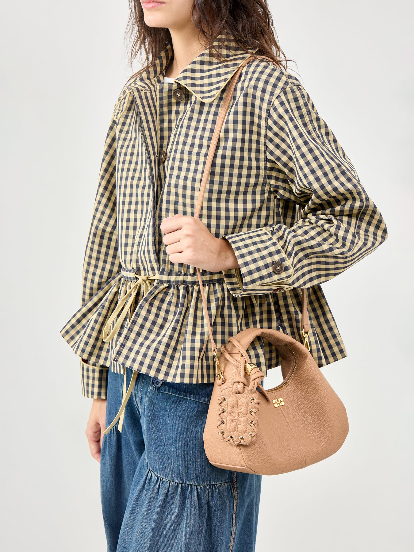 Hobo Mini Tote Bag Tan