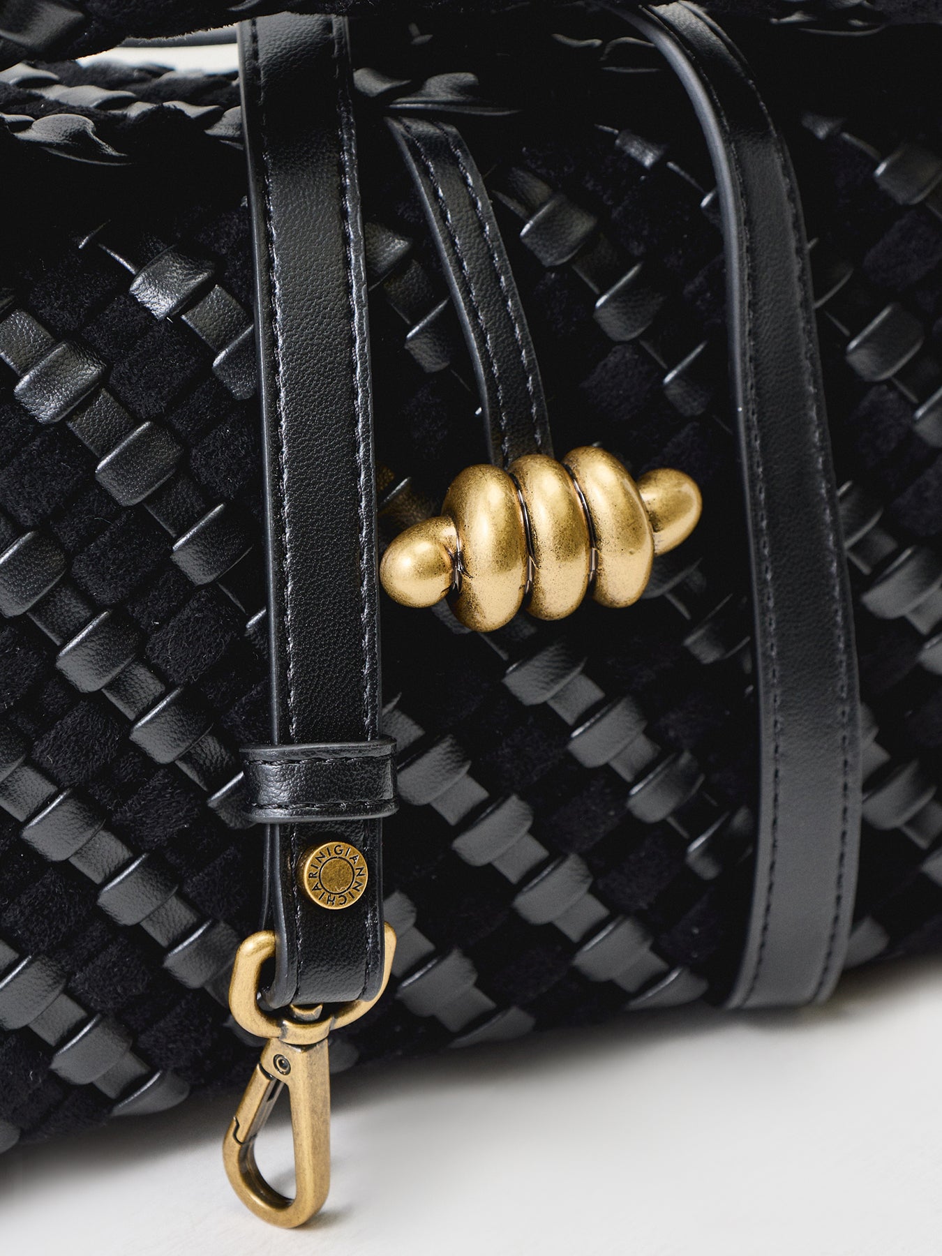 AURELIE Woven Small Tote Bag