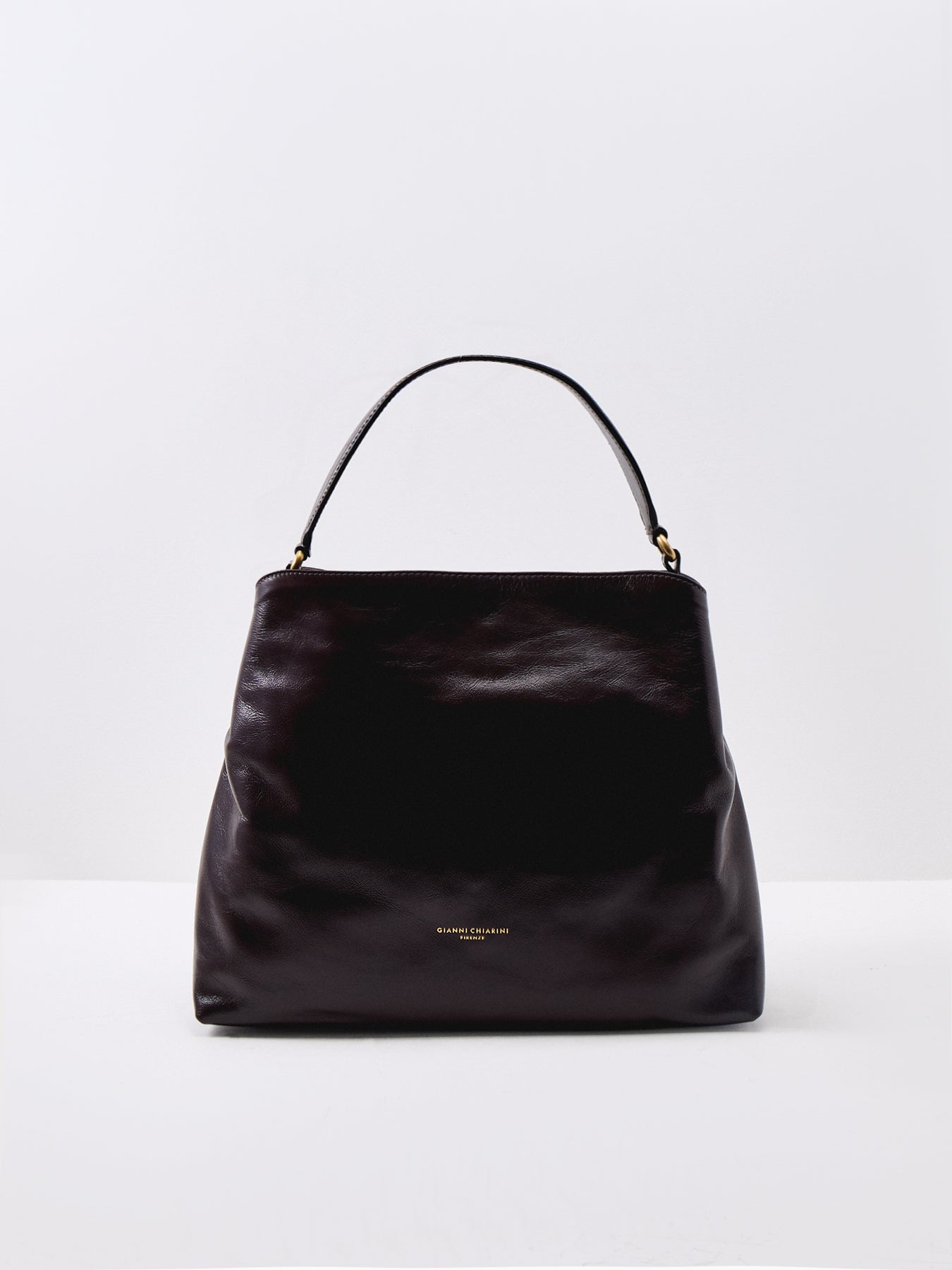 Women's FIONA Shiny Leather Shoulder Bag