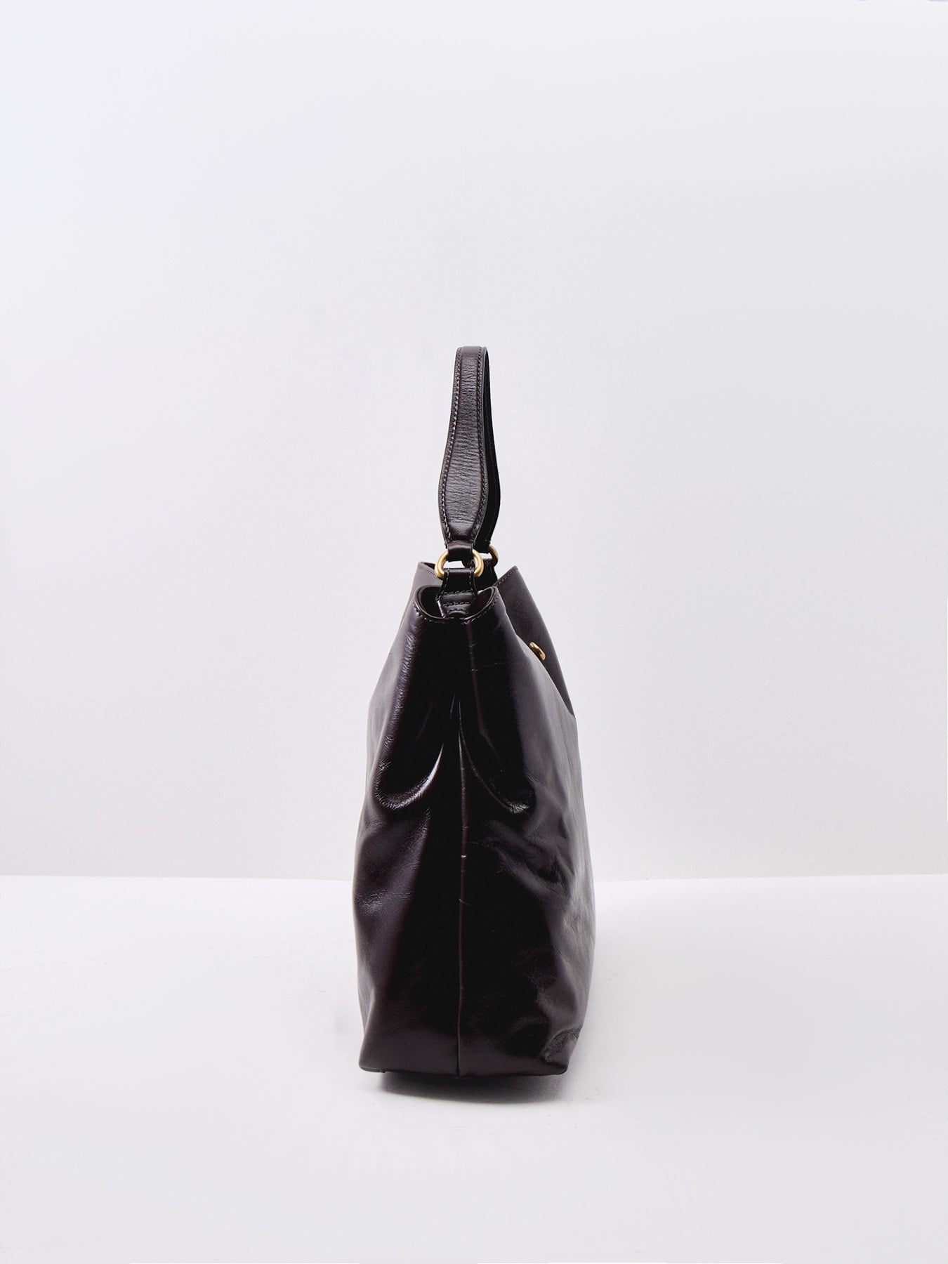 Women's FIONA Shiny Leather Shoulder Bag