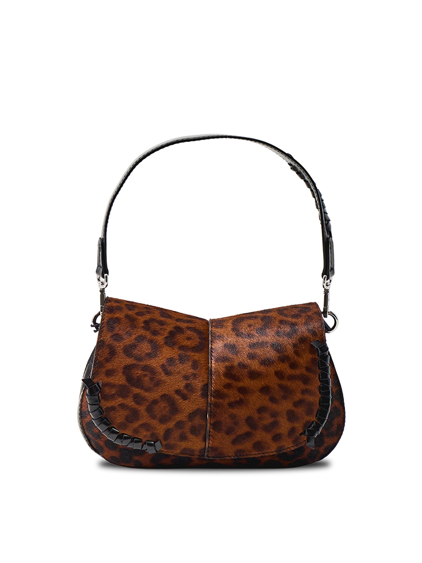 HELENA ROUND Leopard Shoulder Bag