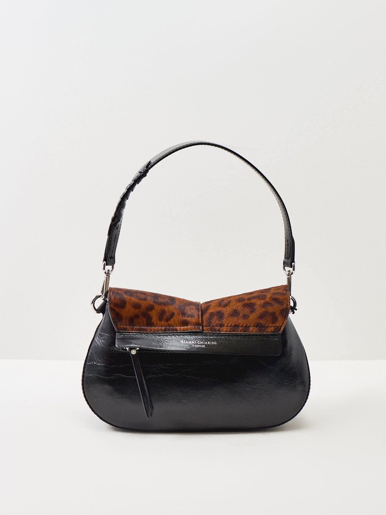 HELENA ROUND Leopard Shoulder Bag