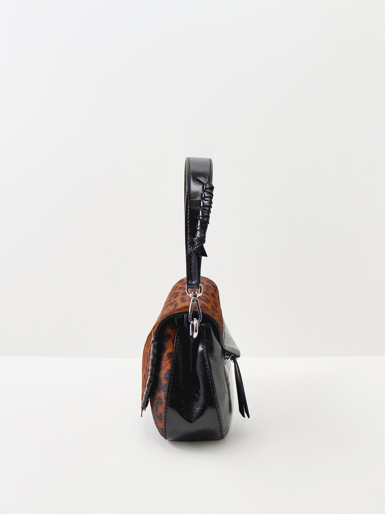 HELENA ROUND Leopard Shoulder Bag