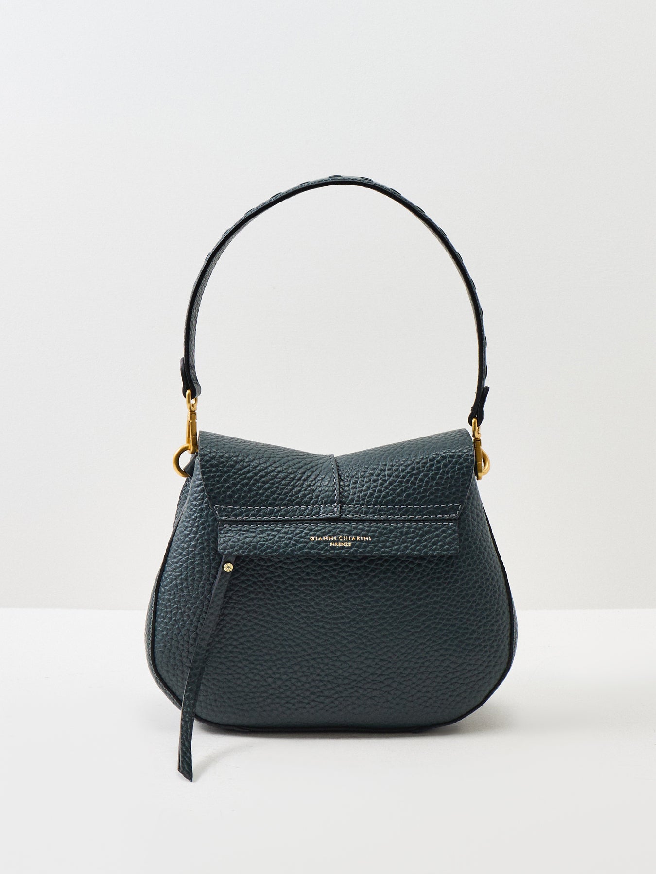 HELENA ROUND Leather Shoulder Bag