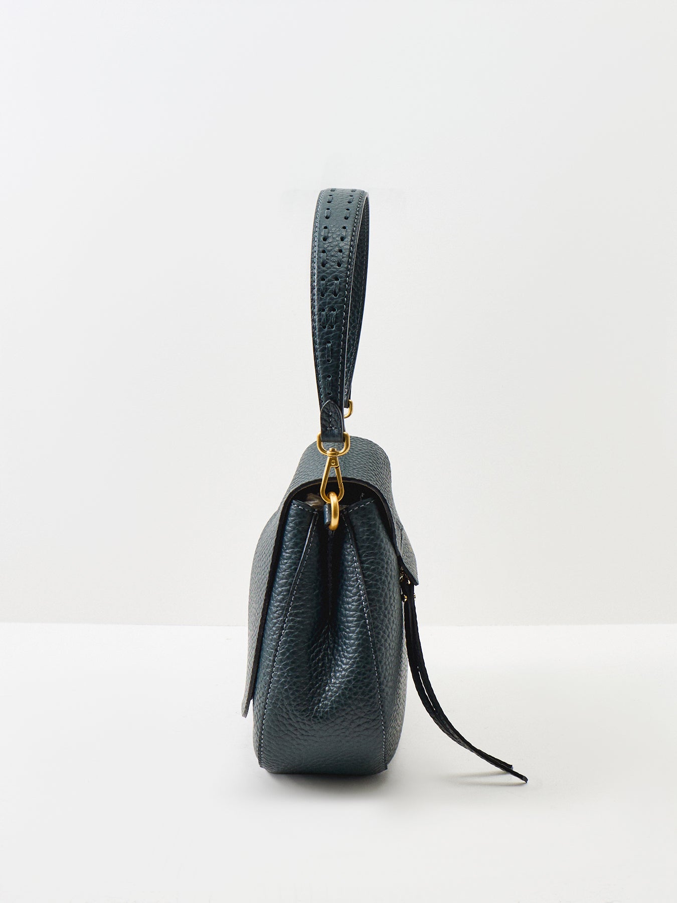 HELENA ROUND Leather Shoulder Bag