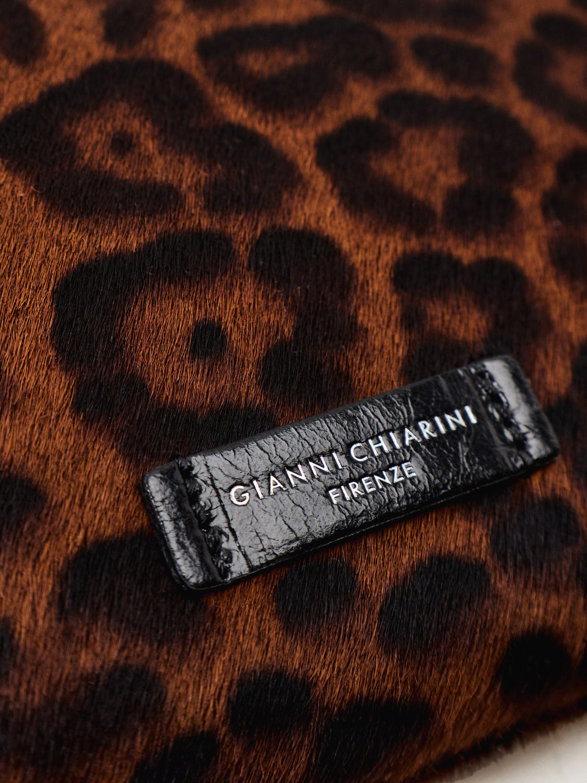 Hermy Leopard Leather Crossbody Bag