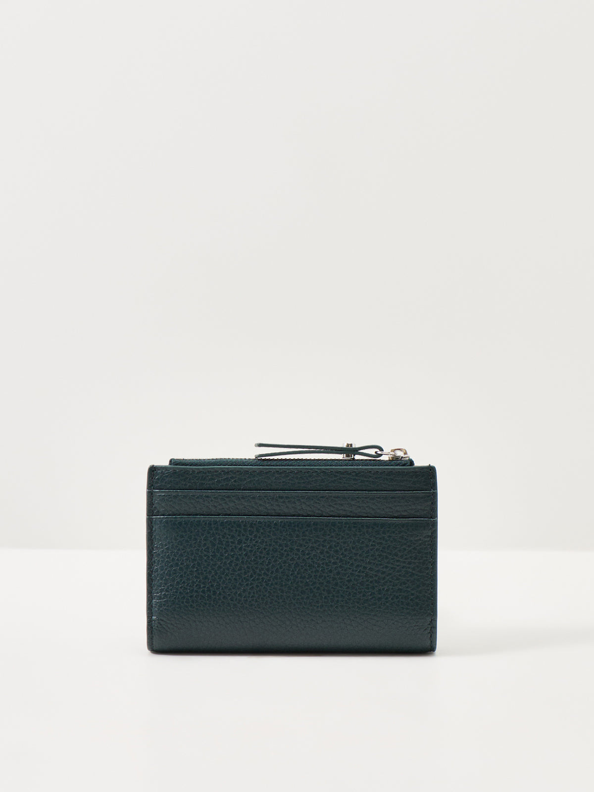 Dollaro Leather Zip Card Holder – Velvet Green