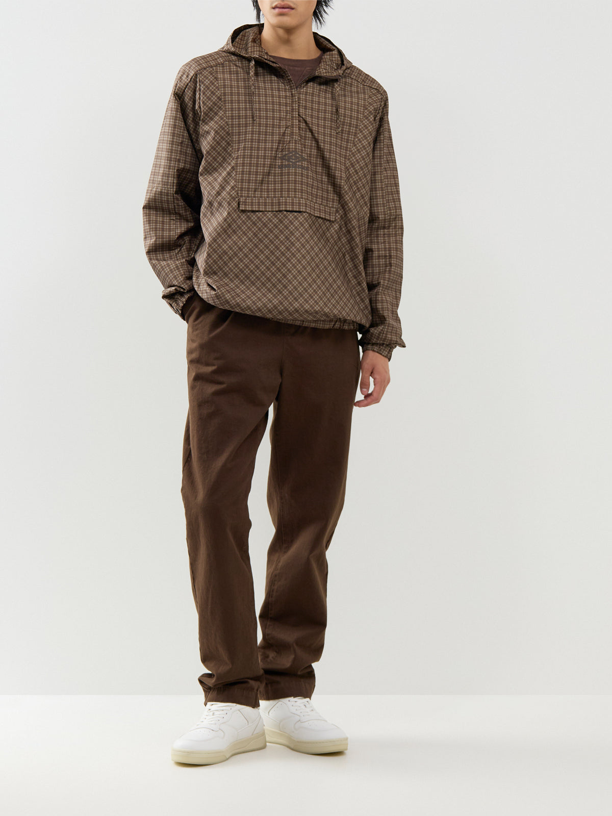 Check Cagoule – Brown