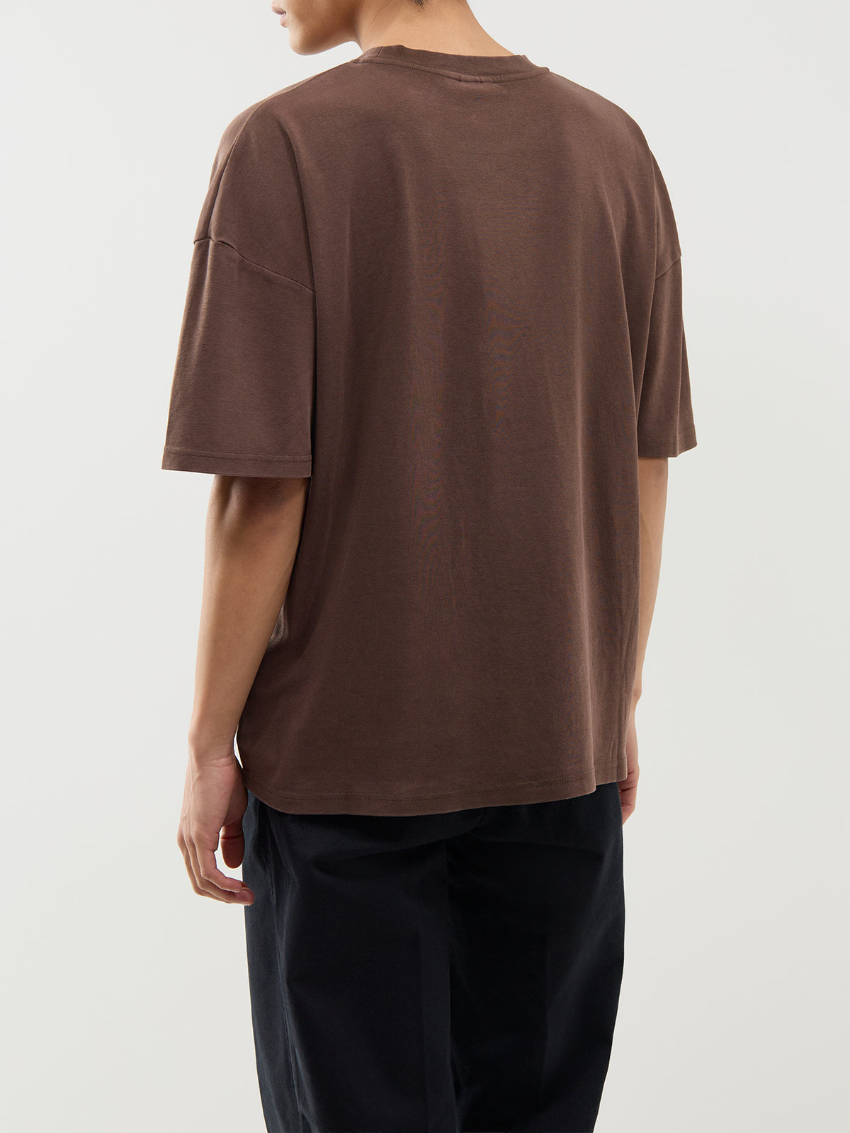 Cotton Washed Boxy T-Shirt – Black