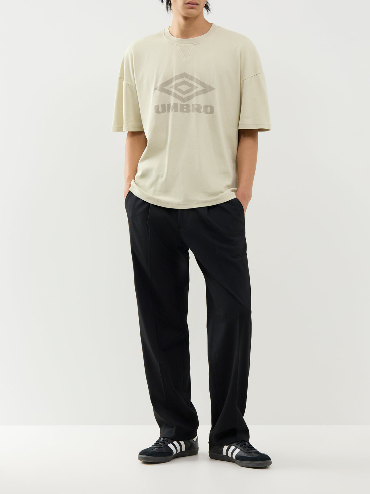 Cotton Washed Boxy T-Shirt – Beige & Taupe