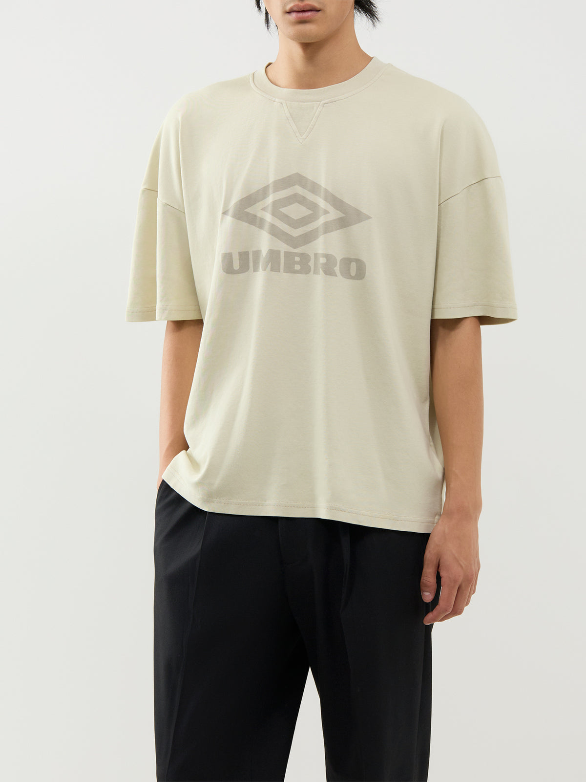 Cotton Washed Boxy T-Shirt – Beige & Taupe