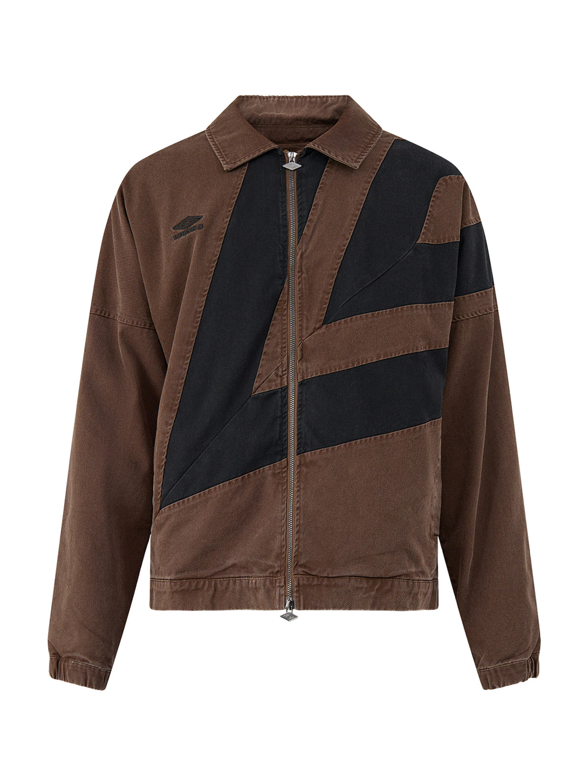 Cotton Washed Drill Jacket – Brown & Black