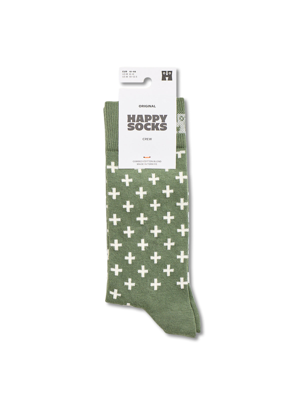 Cotton Plus Crew Socks - Green