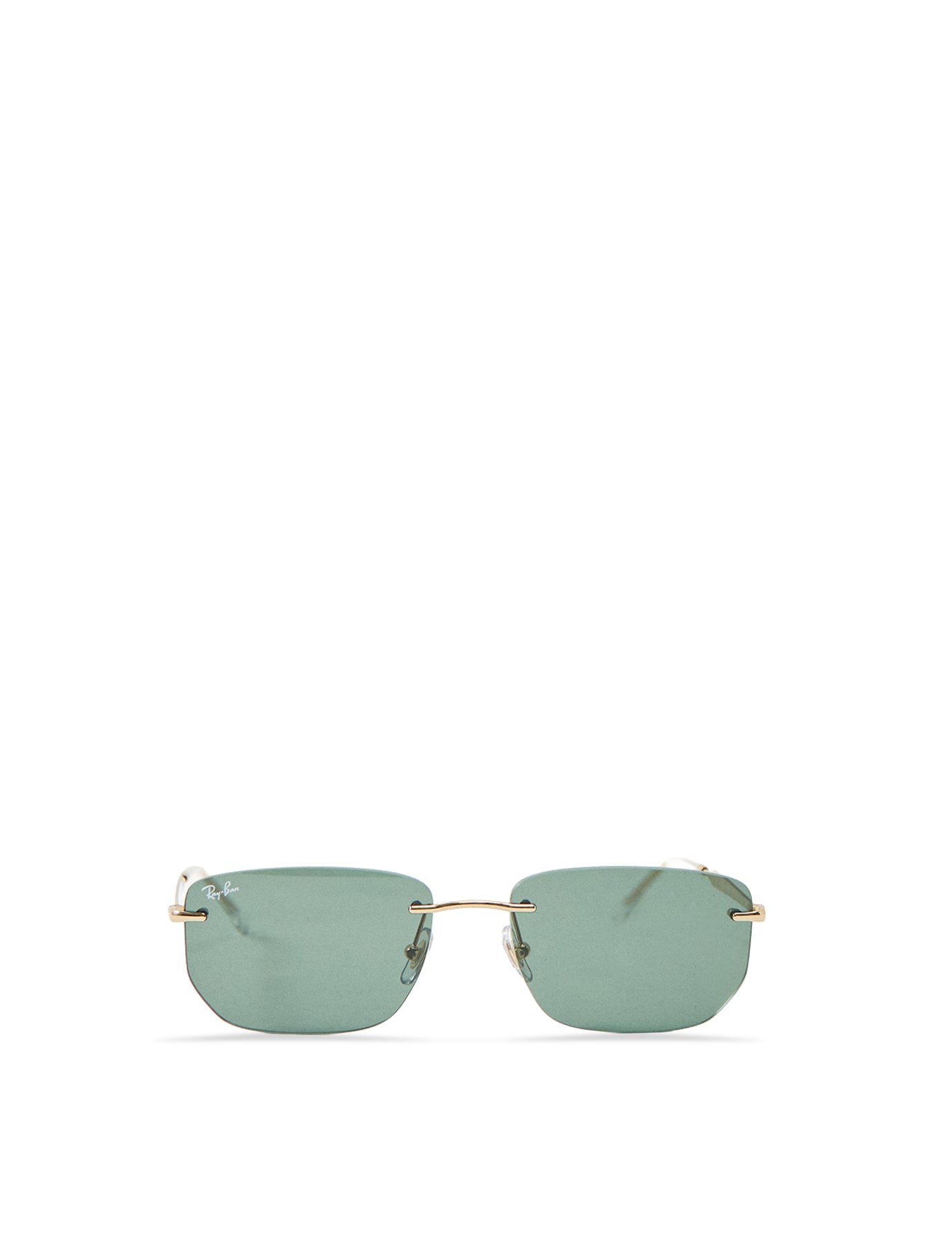 0RB3768 Rimless Oval Sunglasses Gold