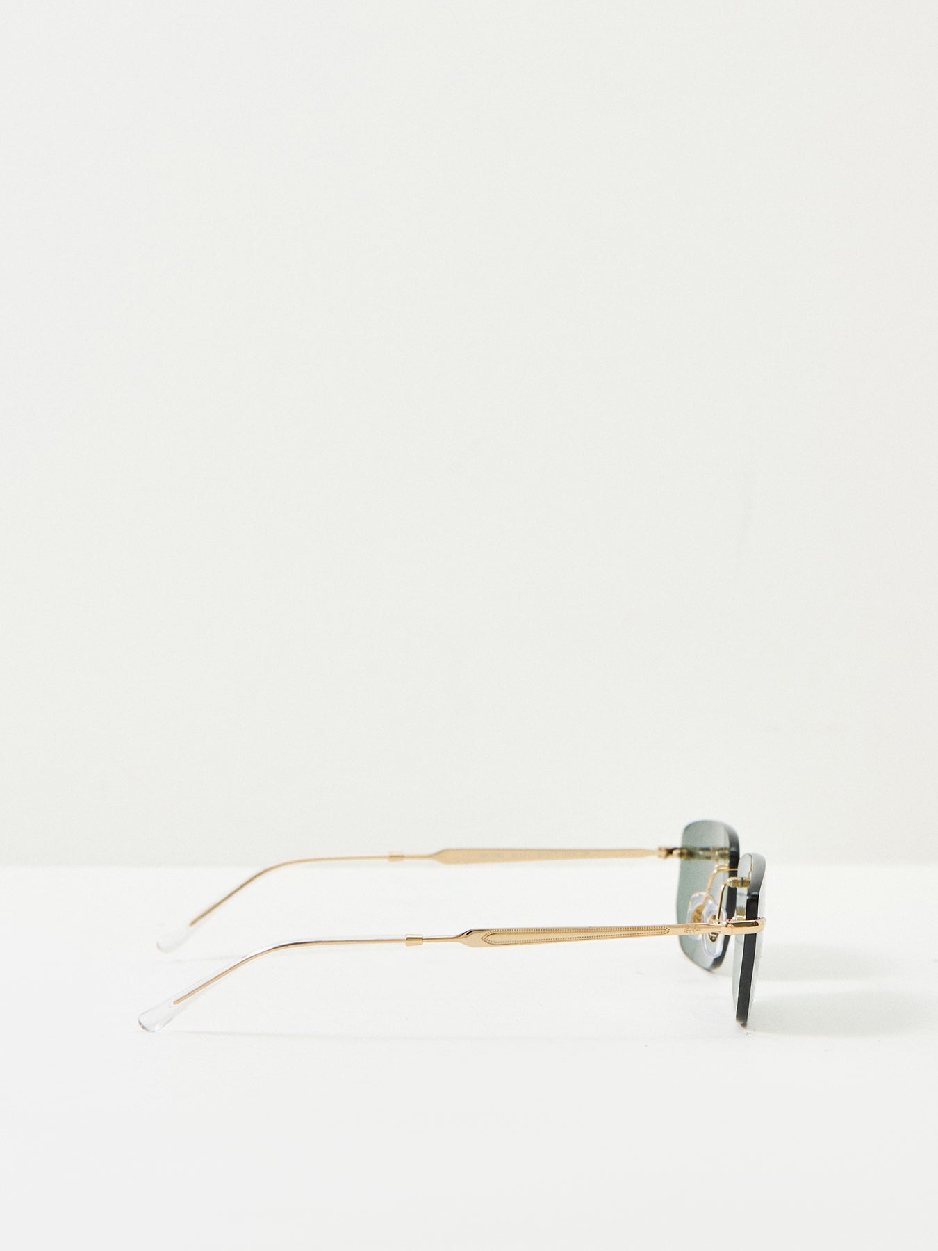 0RB3768 Rimless Oval Sunglasses Gold