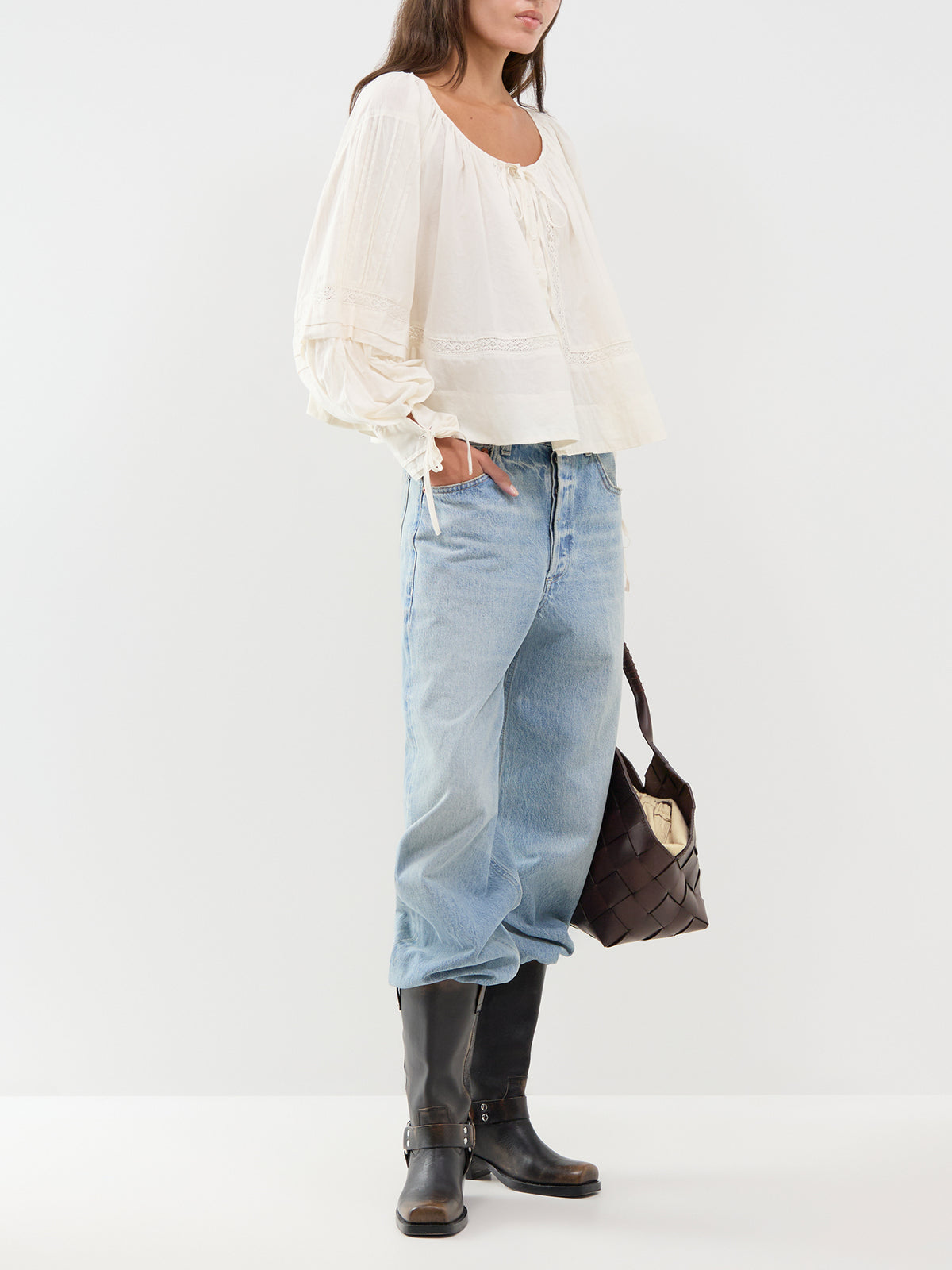 Cotton La Lune Long-Sleeved Blouse