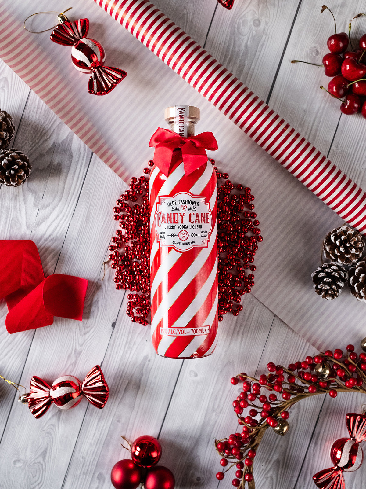 Candy Cane Cherry Vodka Liqueur