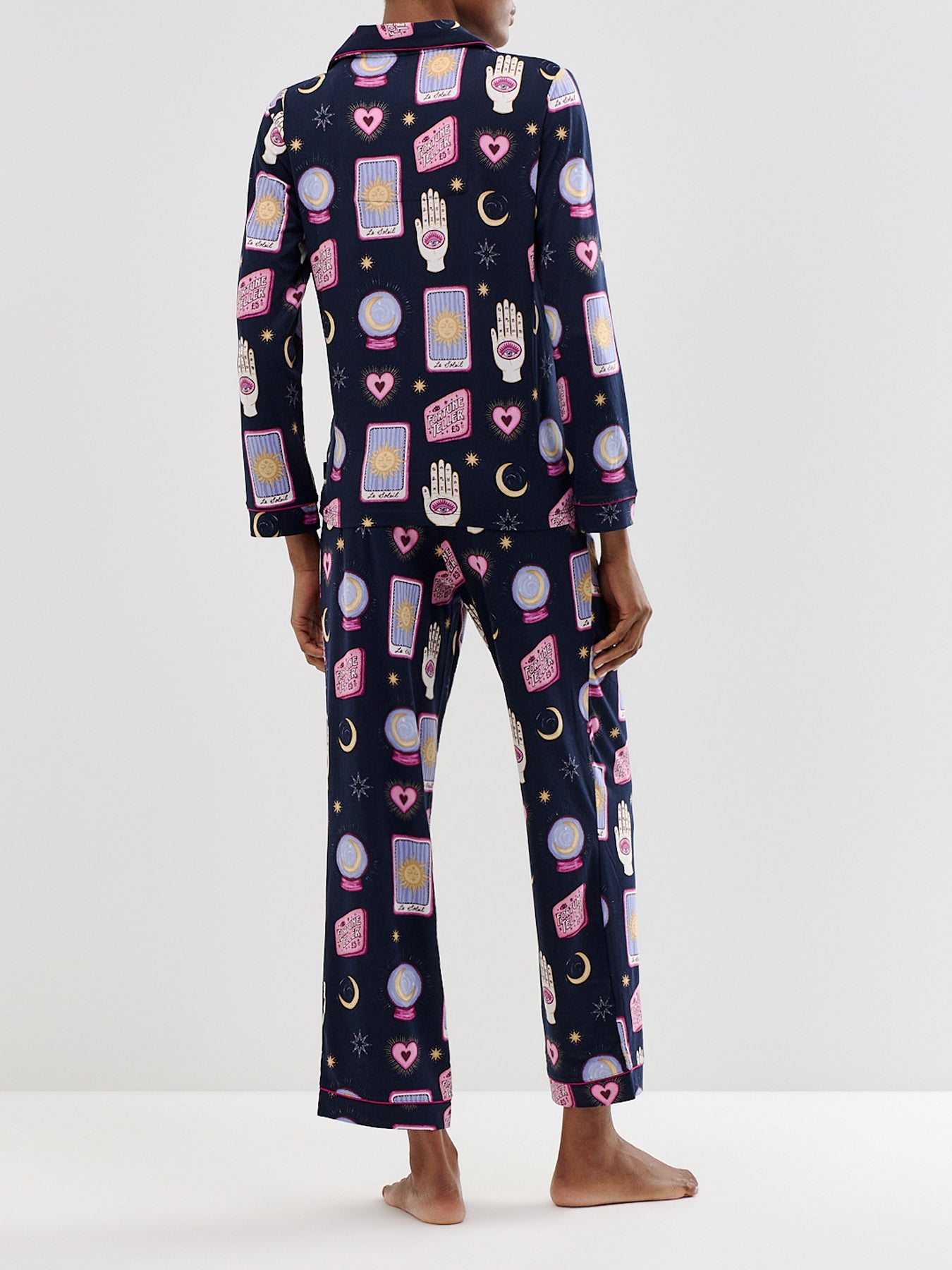 Tarot Card Recycled Polyester Long Pyjama Set