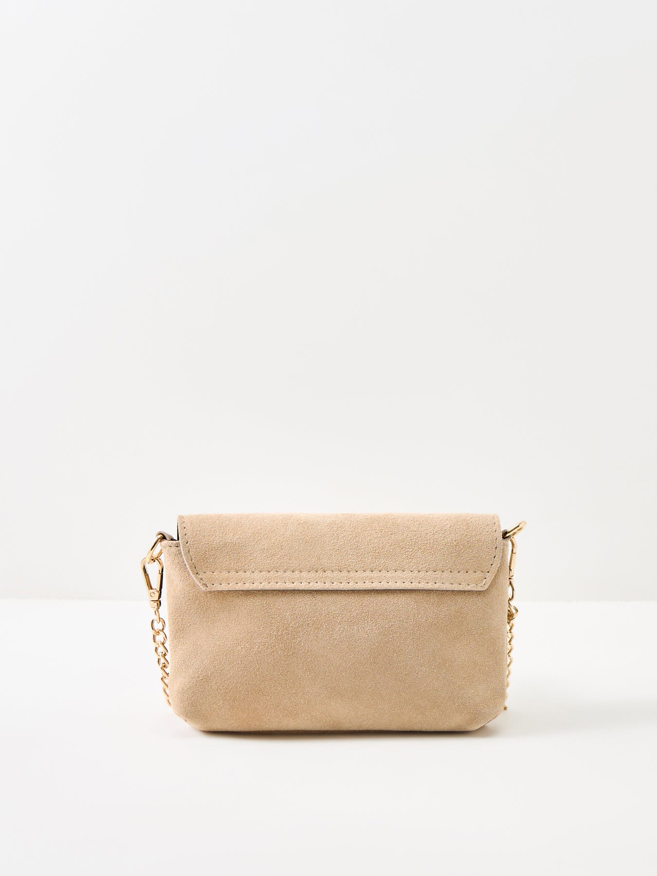 Art Venus Latchy Suede Crossbody Bag Tan