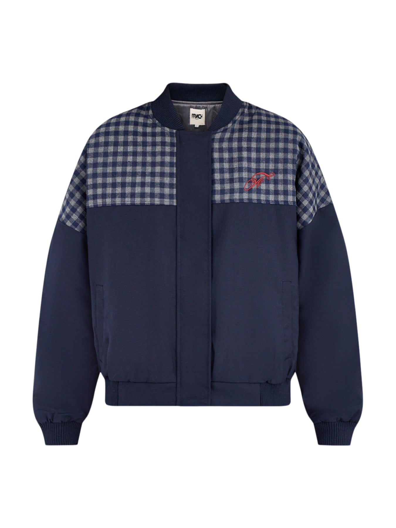 Cotton Hadong Bomber Jacket - Navy