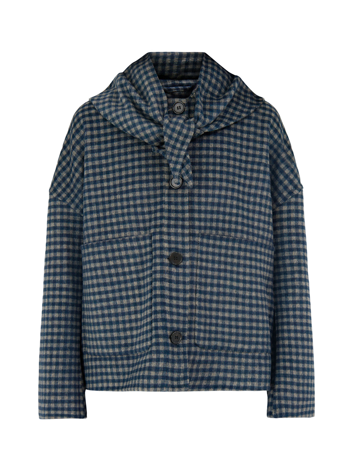 Sheffield Wool Blend Coat – Navy