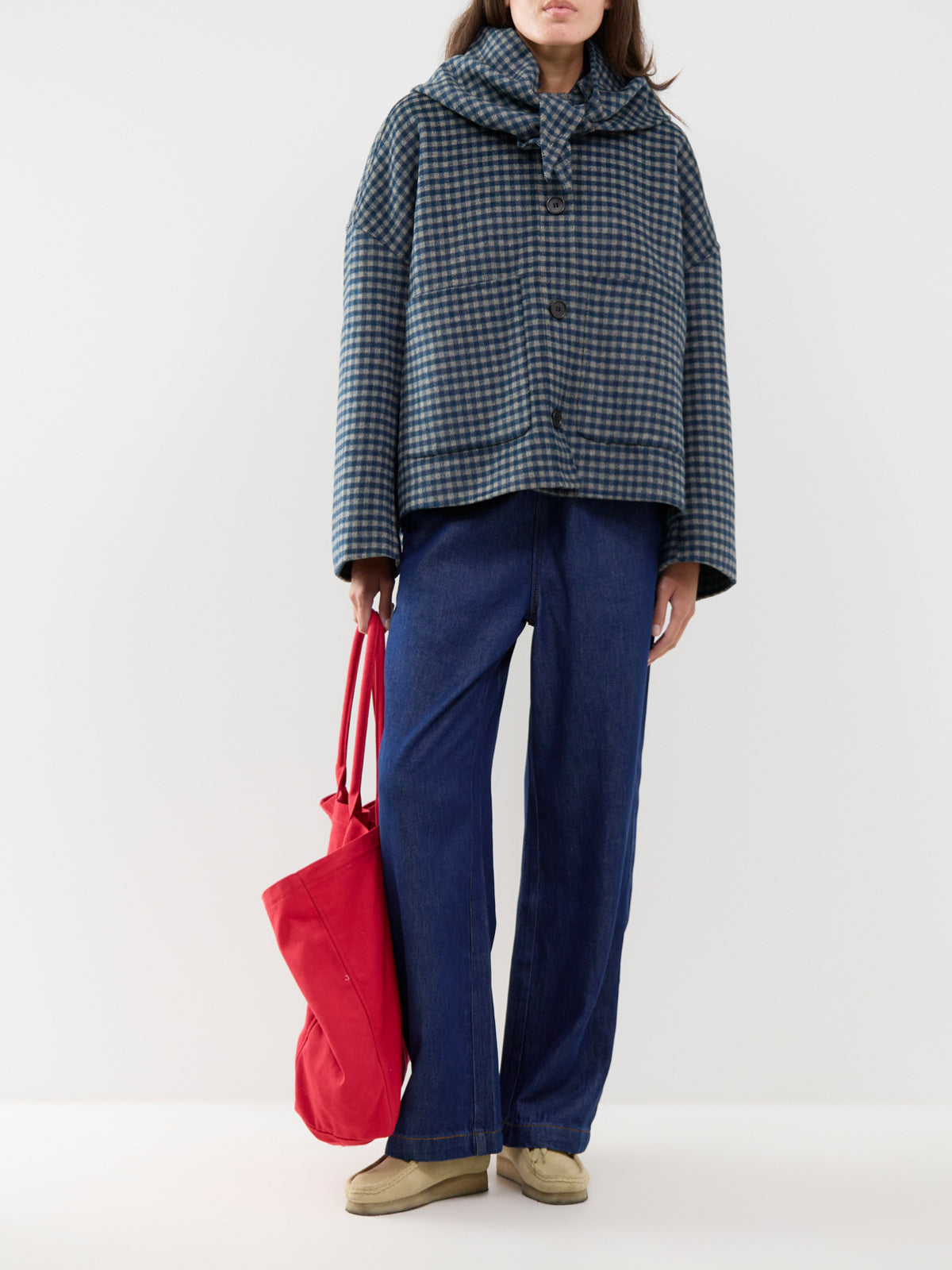 Sheffield Wool Blend Coat – Navy