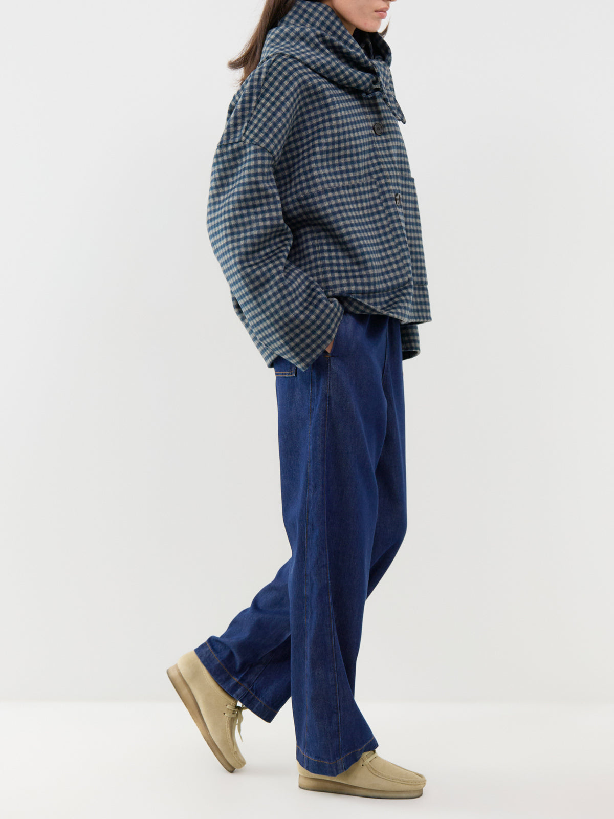 Sheffield Wool Blend Coat – Navy