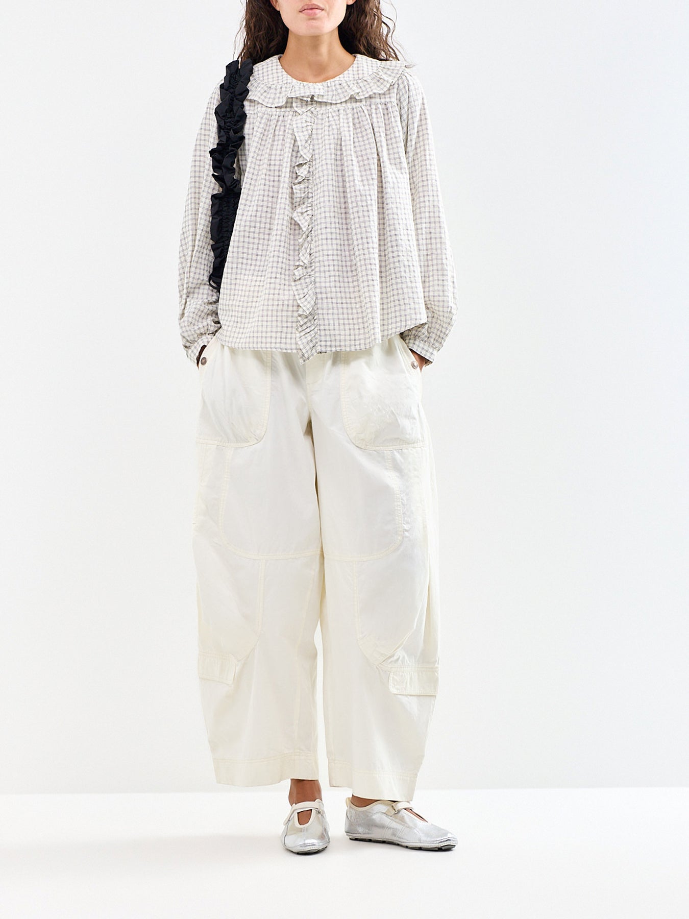 Cotton & Linen Dorset Blouse - White