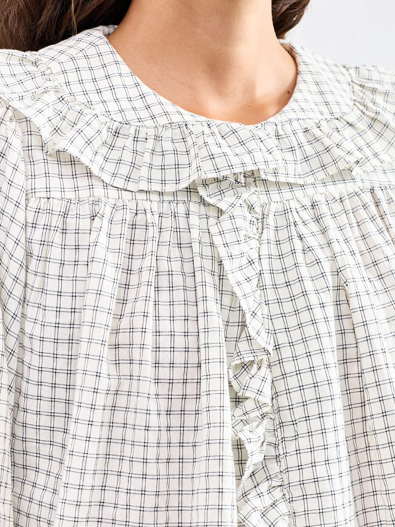 Cotton & Linen Dorset Blouse - White