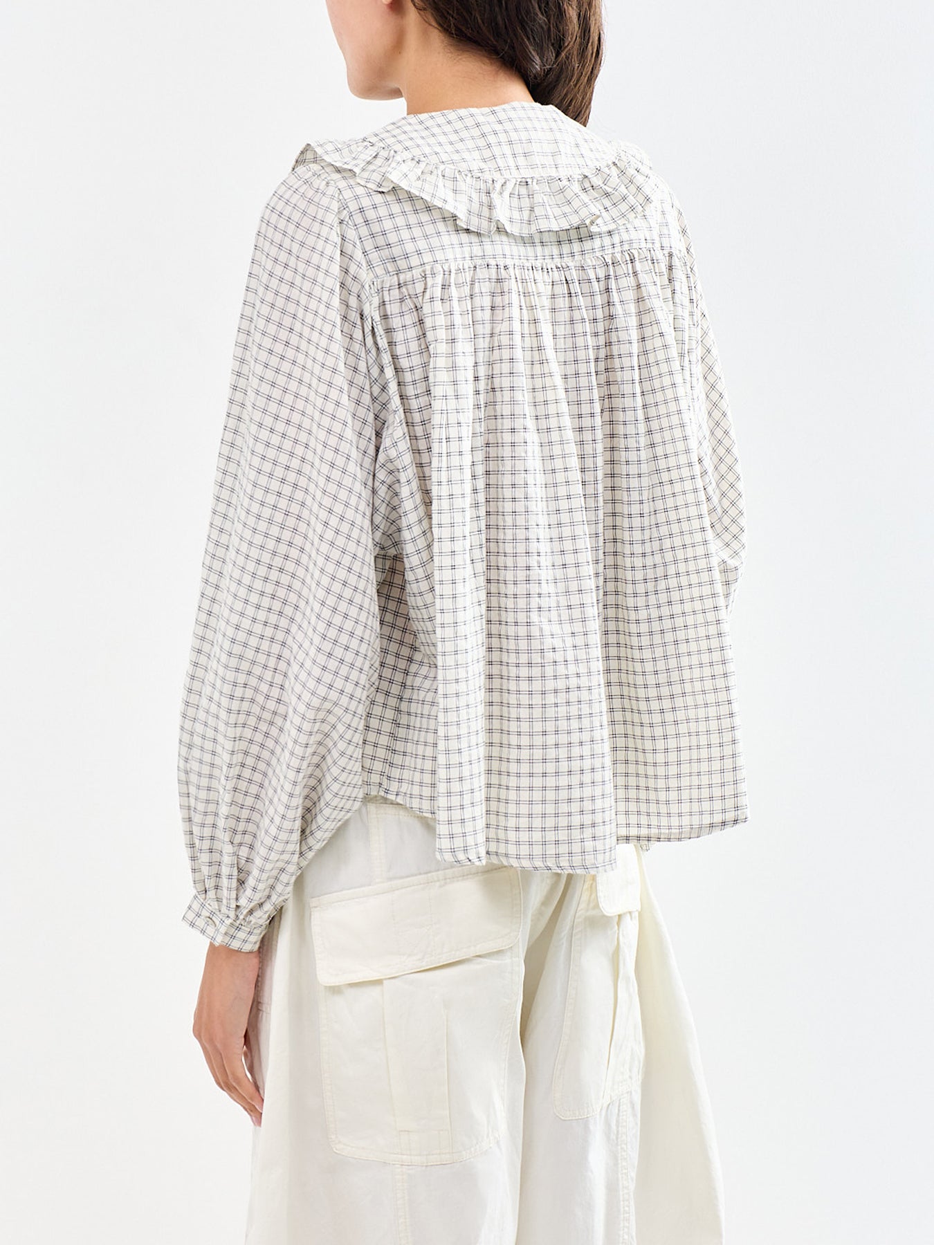 Cotton & Linen Dorset Blouse - White