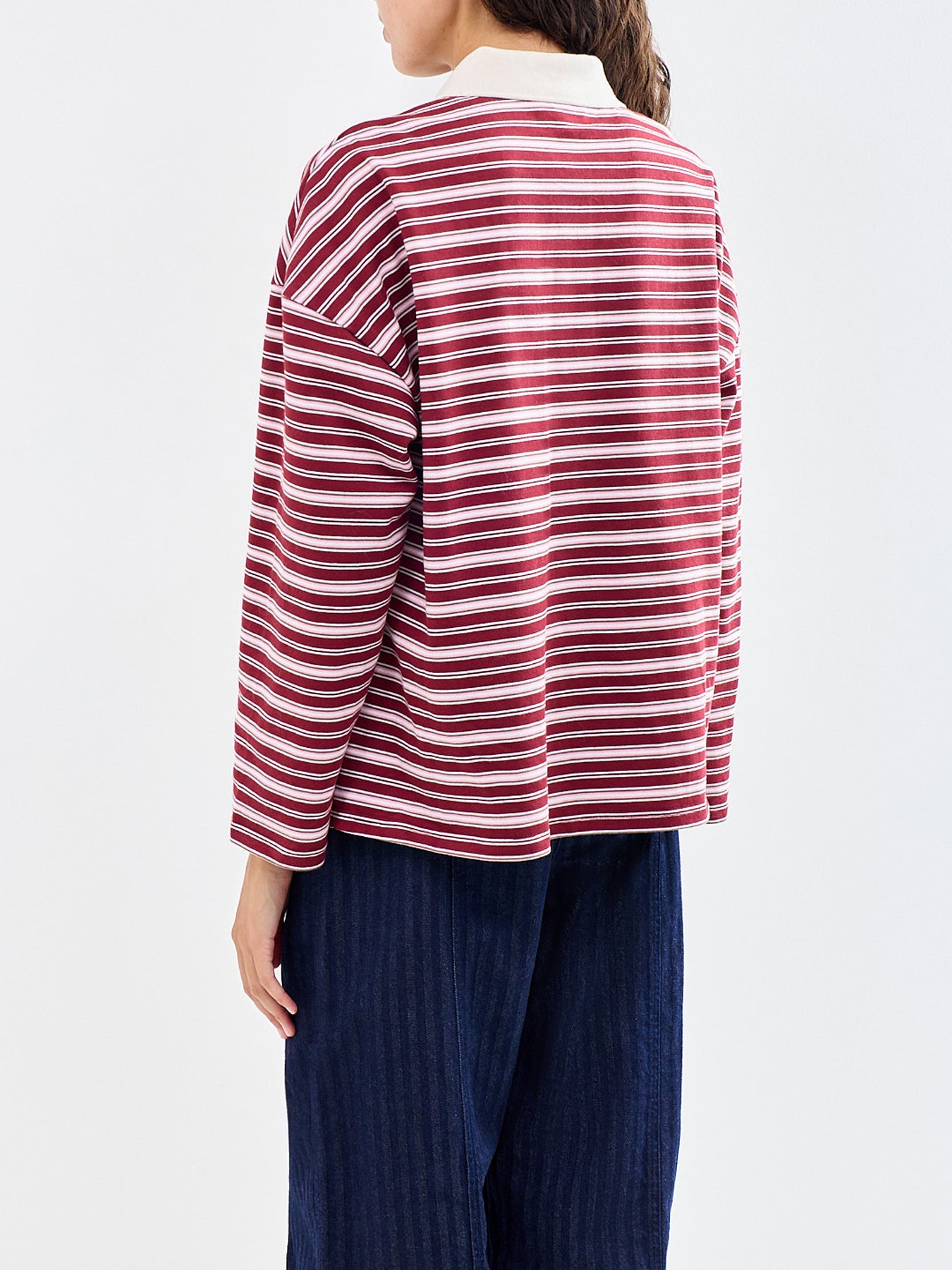 Rumoi Cotton-Blend Polo Top Red